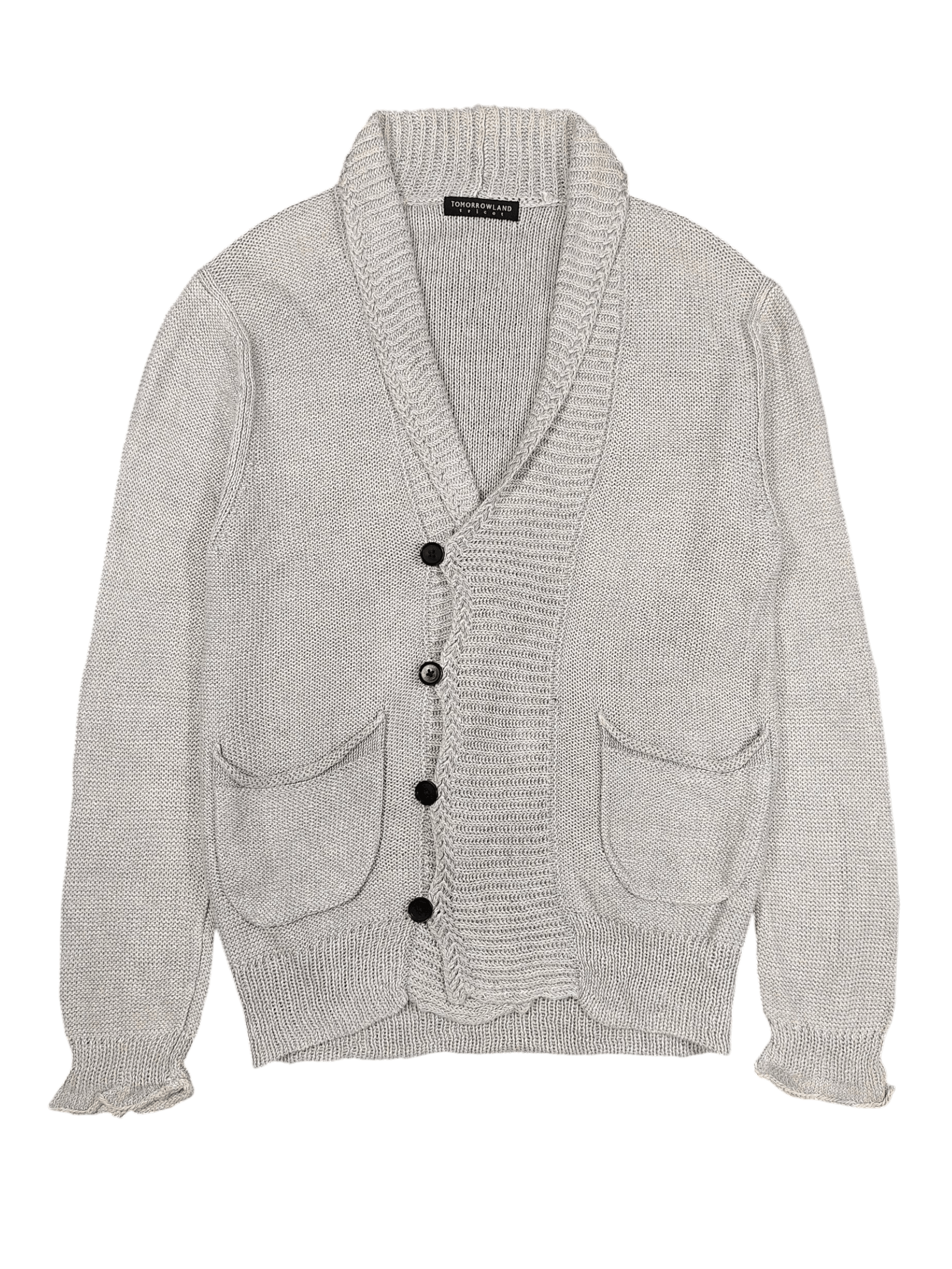 Tomorrowland 🇯🇵 Tomorrowland Tricot Rayon Asymmetric Knitted Cardigan Size US L / EU 52-54 / 3 - 1 Thumbnail