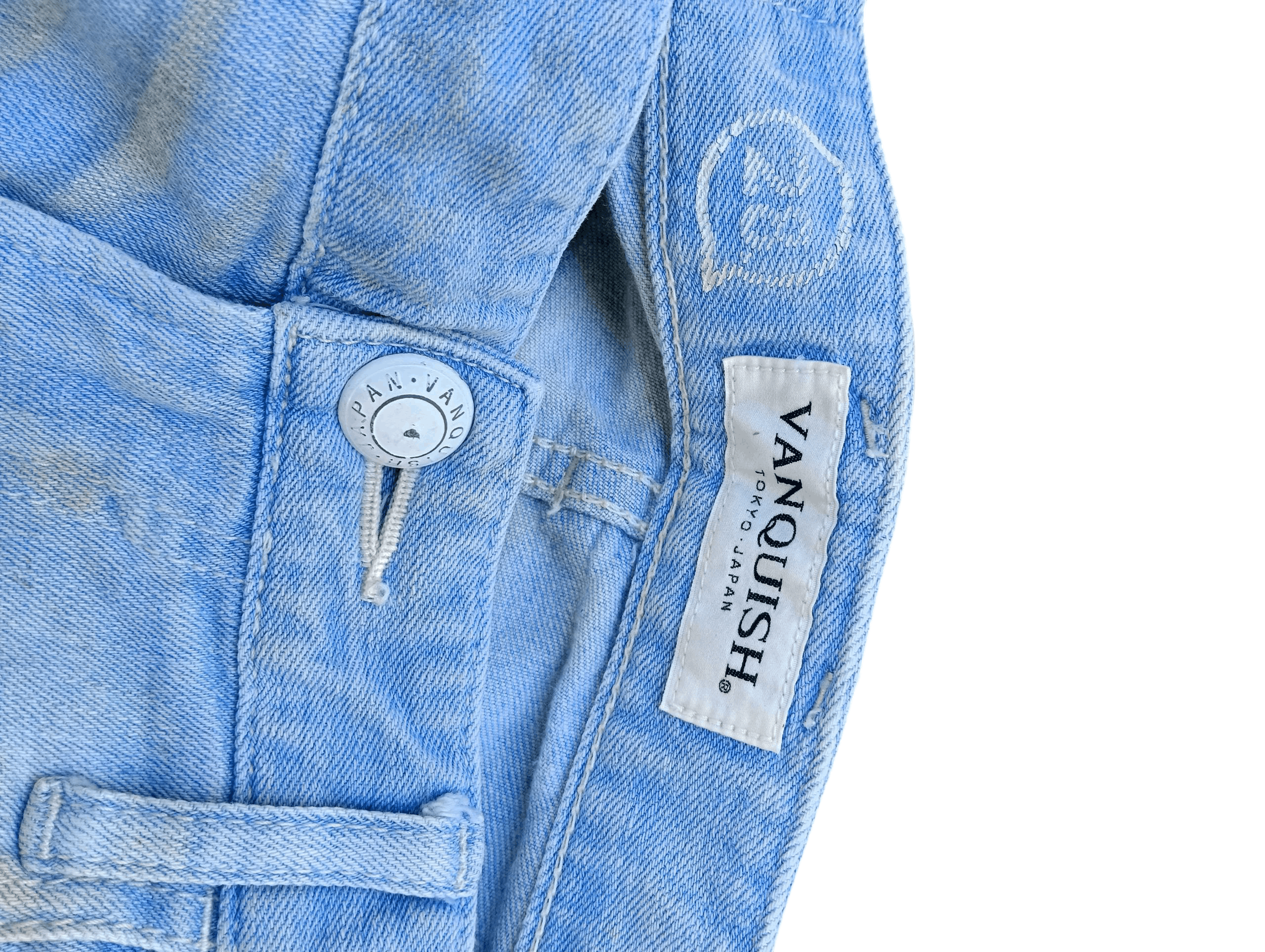 Vanquish Skinny Japanese Brand Vanquish Whiskers Faded Jeans E249 Size US 30 / EU 46 - 8 Thumbnail