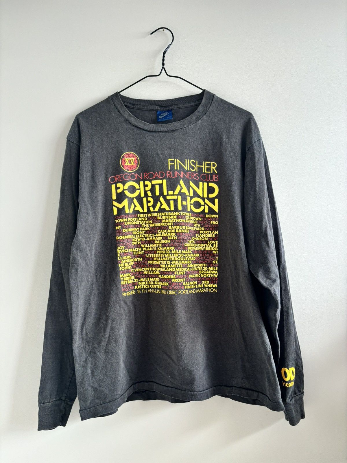 Nike Vintage 80s Nike Portland Marathon sun fade Size US L / EU 52-54 / 3 - 1 Thumbnail