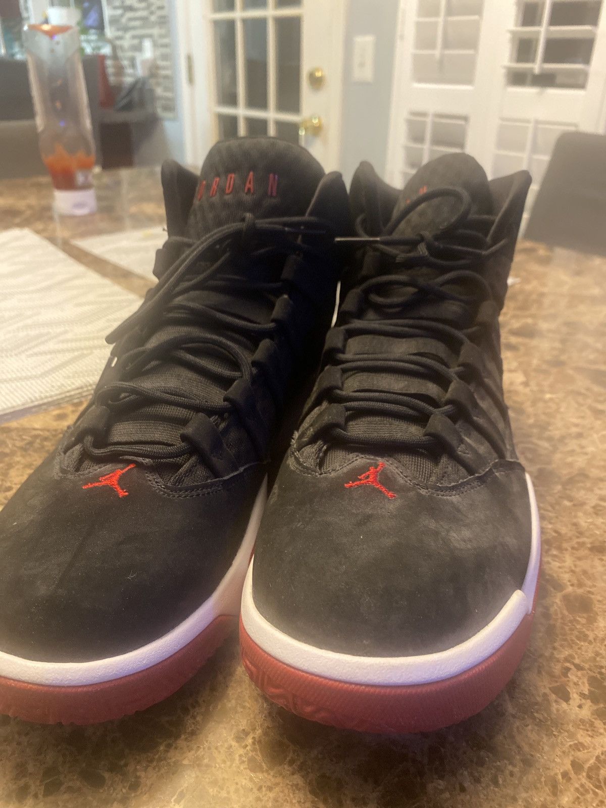 Jordan Brand × Nike Nike Jordan Max Aura black red Size US 12 / EU 45 - 1 Thumbnail