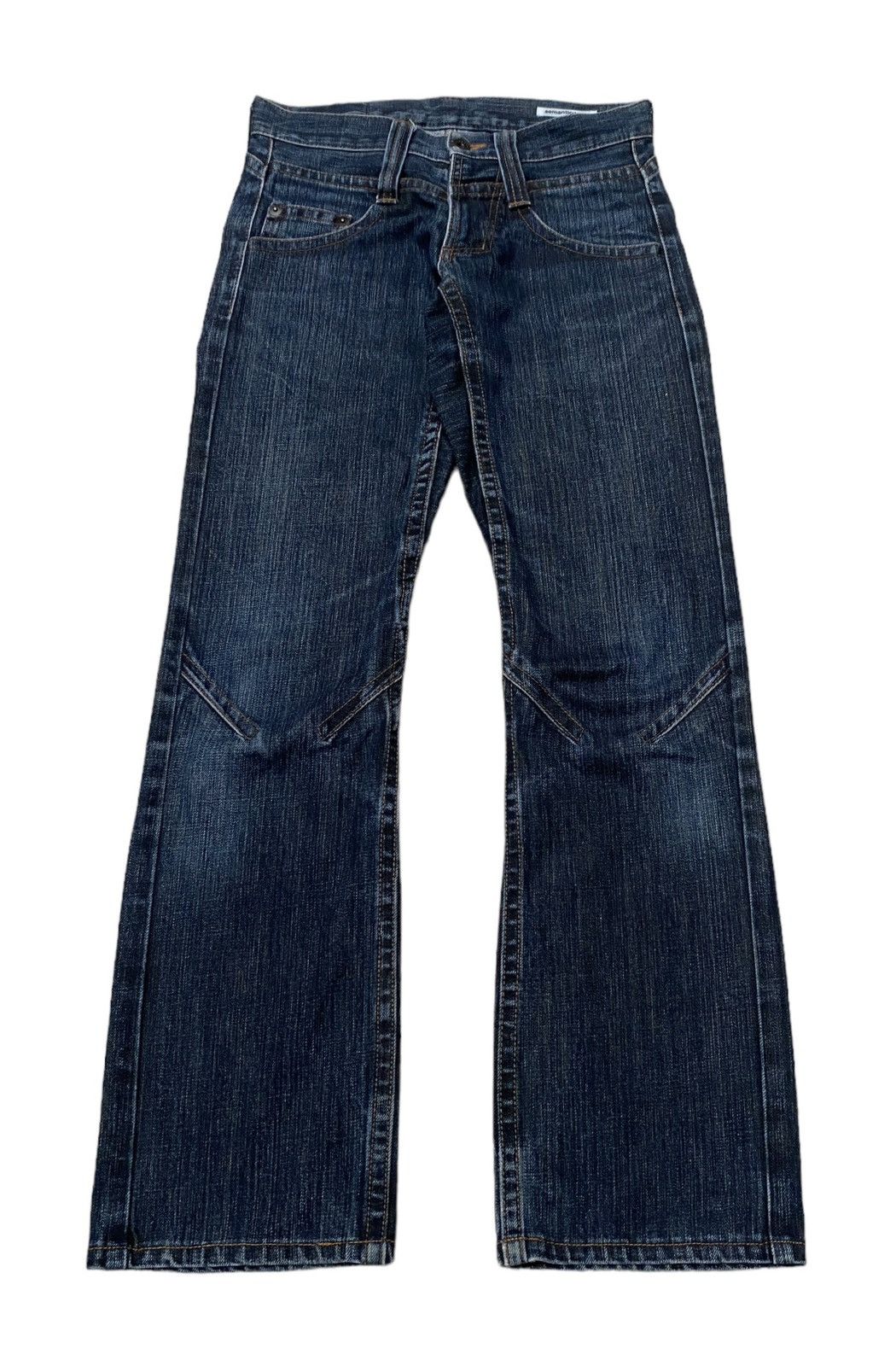 Vintage Vintage Japanese Brand Semantic Design Flared Jeans 1990s Size US 29 - 1 Thumbnail