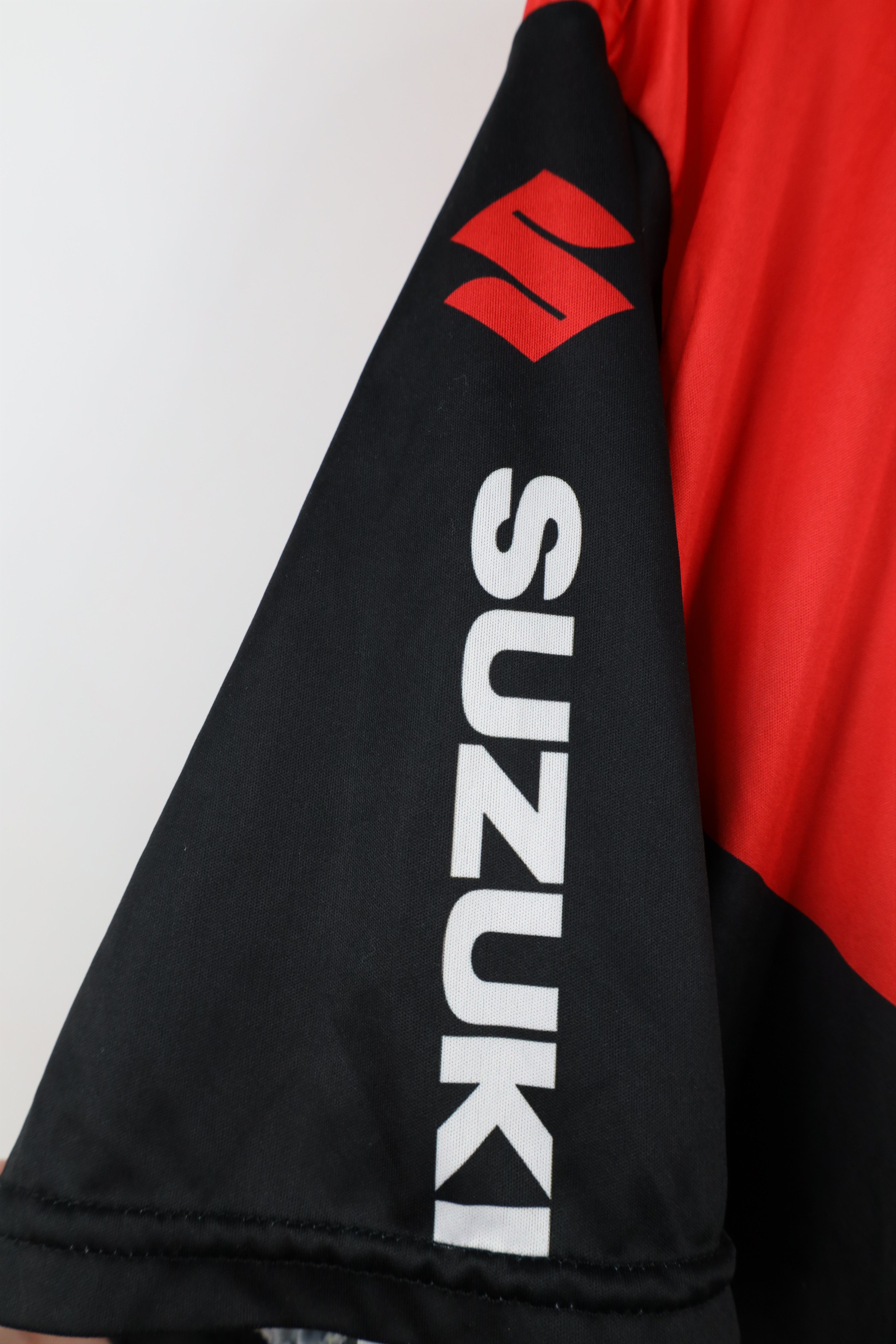 Vintage Vintage Suzuki Racing Spell All Over Print Jersey T-Shirt Size US L / EU 52-54 / 3 - 5 Thumbnail