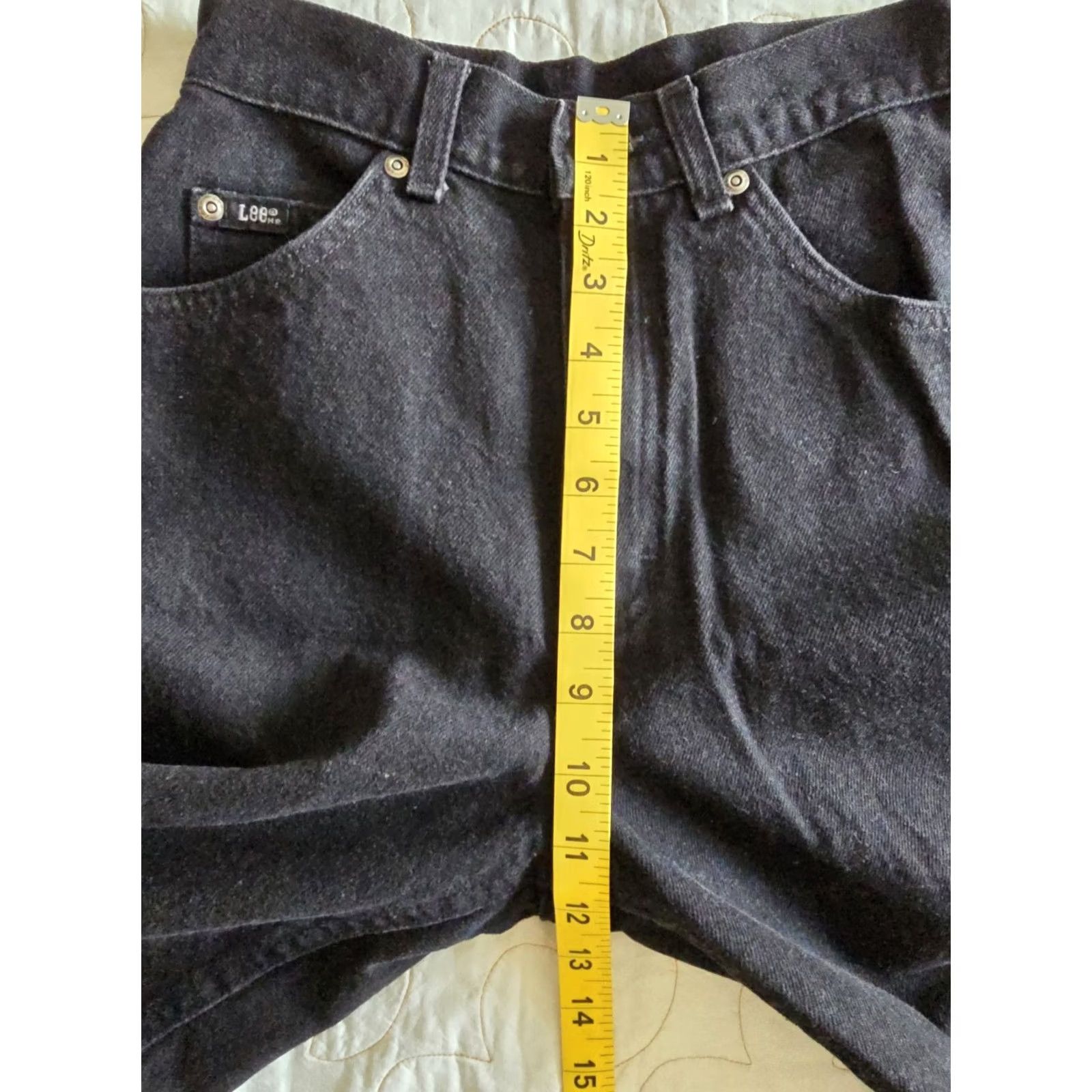 Lee VINTAGE Lee Black High Waisted Mom Jeans Womens XXS/XS 24 Inch Waist 1980s 1990s Grunge Denim Shirt? Size 25" / US 0 / IT 36 - 5 Thumbnail