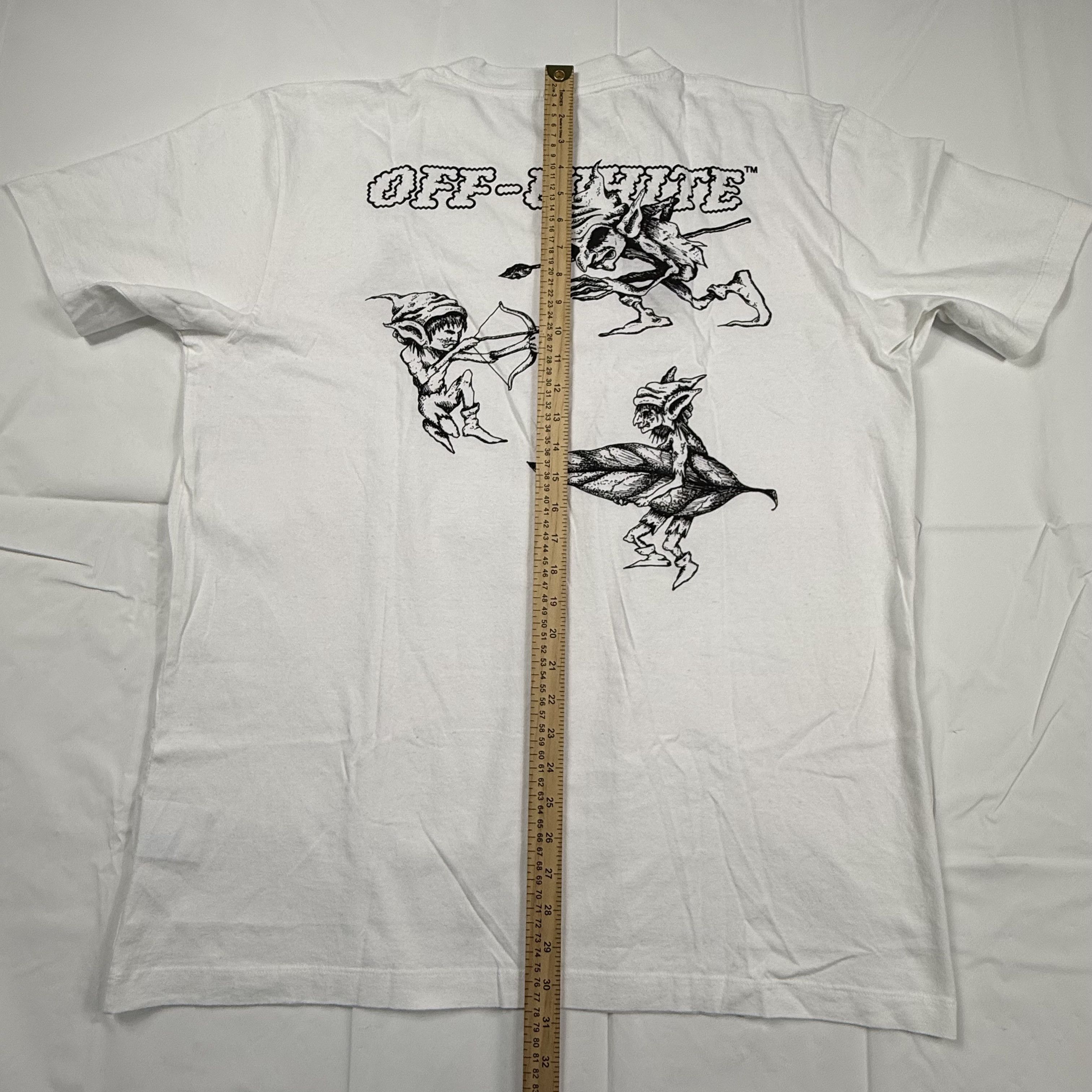 Off-White Off-White Elf Goblin Graphic T-Shirt White OMAA027R21JER014 Size US XXL / EU 58 / 5 - 8 Thumbnail