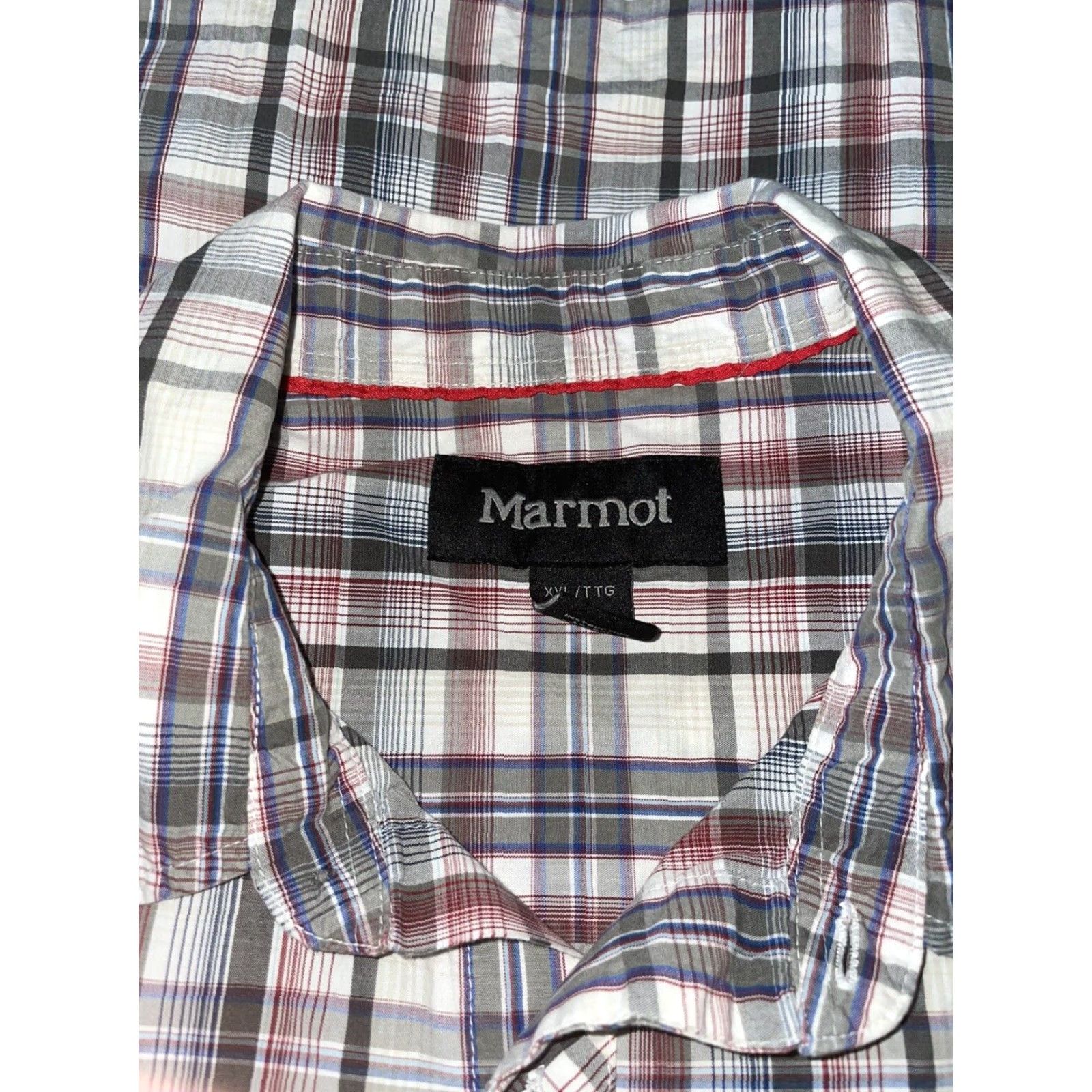 Marmot Marmot Shirt Mens 2XL Short Sleeve Plaid Button-Down Multicolor Colorful Marmont - 2XL Size US XXL / EU 58 / 5 - 6 Thumbnail