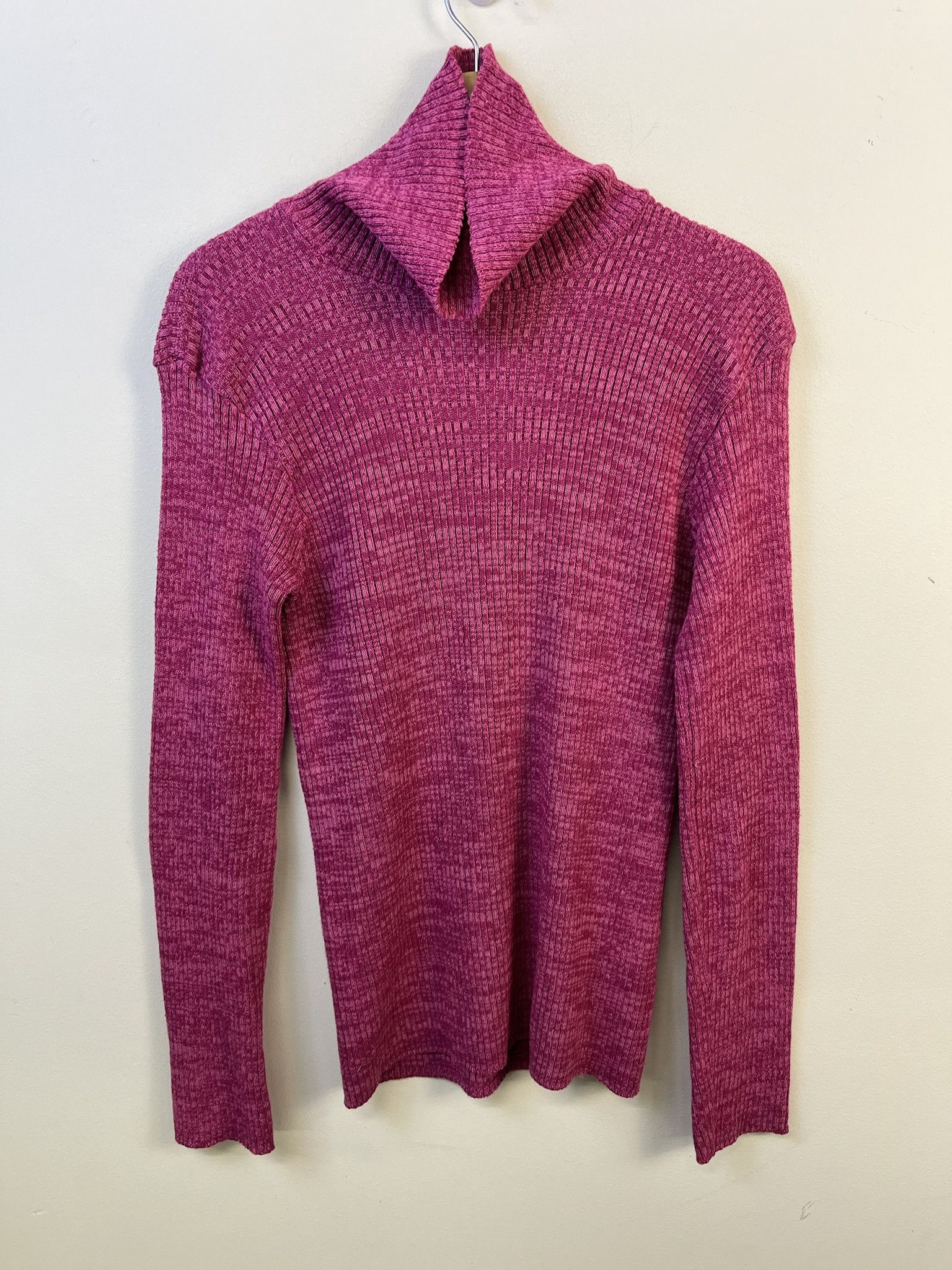 Vintage Vintage Knit Sweater 1990s Thick Knit Jersild Pink Ribbed Stretch Knit Sweater Size XS Size US XS / EU 42 / 0 - 1 Thumbnail