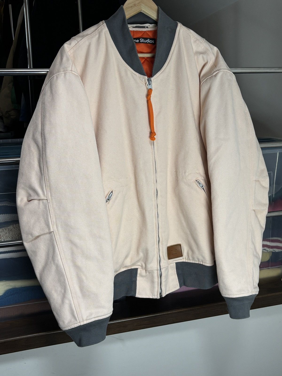 Acne Studios Acne Studios Powder Pink Rare Color Sample Bomber Jacket Size US L / EU 52-54 / 3 - 2 Thumbnail