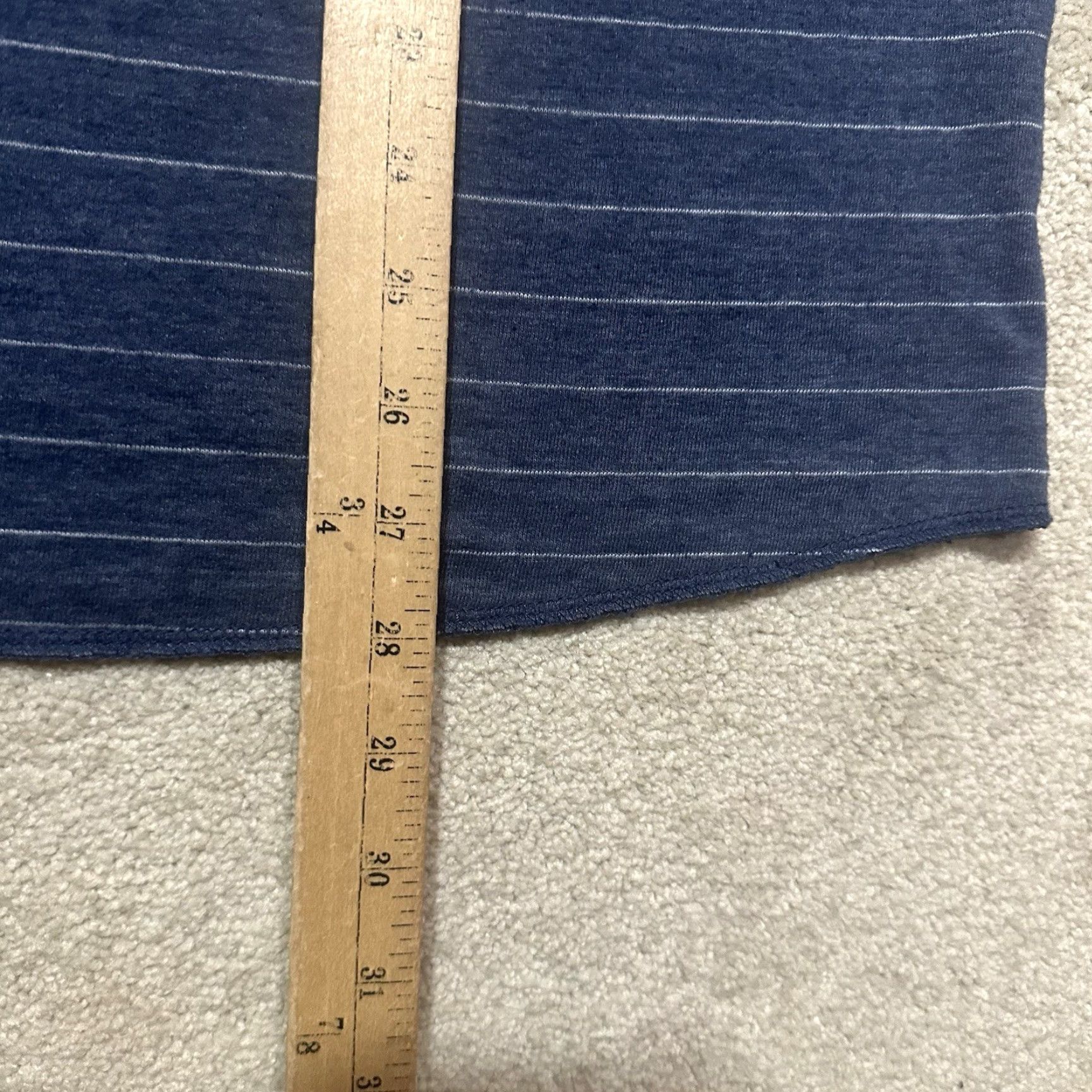 Marine Layer Marine Layer Henley T Shirt Mens Medium Blue Longsleeve Striped Size US M / EU 48-50 / 2 - 7 Thumbnail