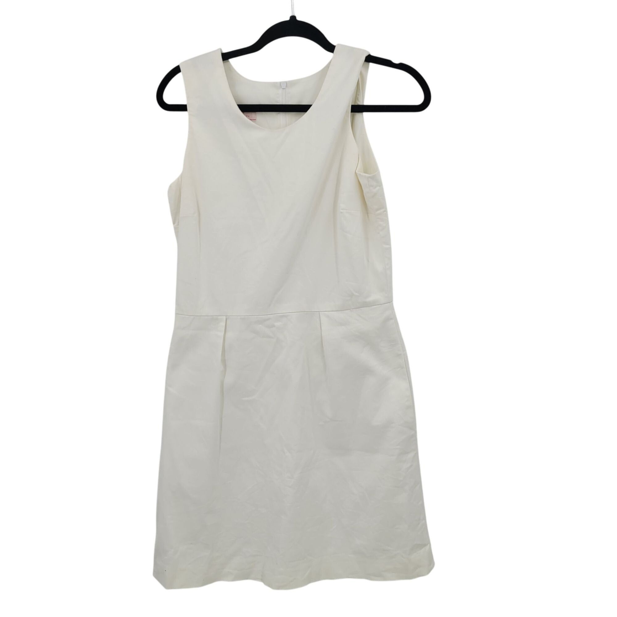 Designer Pink Tartan Womens White Sleeveless Sheath Dress Sz 8 Canada Size M / US 6-8 / IT 42-44 - 1 Thumbnail