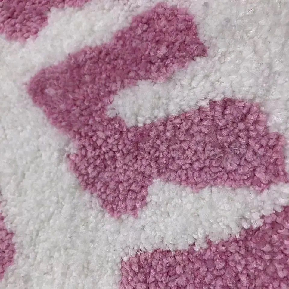 Designer Irregular Shaped Pink Letters Individual Aesthetic Carpet Size ONE SIZE - 3 Thumbnail