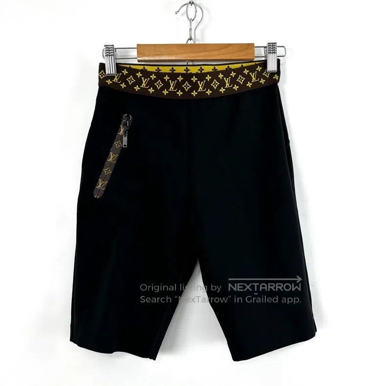 Louis Vuitton Louis Vuitton Black stretch five-point cycling pants Size US 36 / EU 52 - 1 Thumbnail