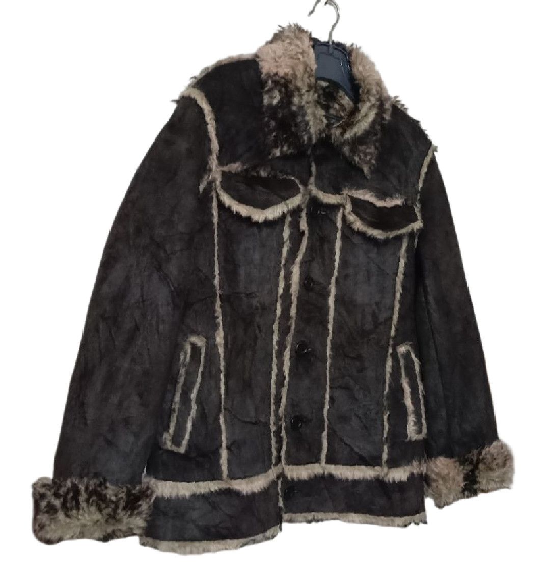 Beauty Beast 291295🌟HOMME Vintage suade trucker jacket with fur Size US M / EU 48-50 / 2 - 3 Thumbnail