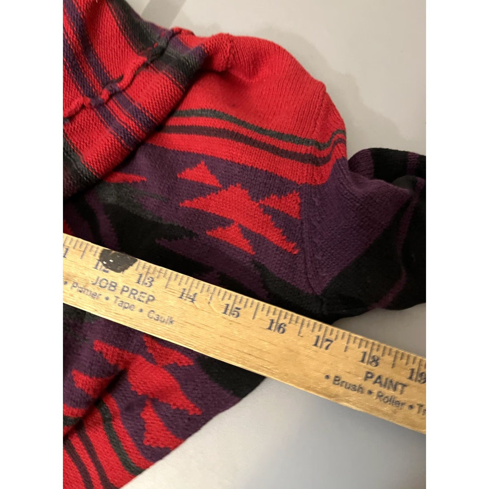 Chaps Chaps Women's Sweater Pullover Aztec Southwestern Cowl Neck Long Sleeve Reg Fit Fall Winter Size M Red Size M / US 6-8 / IT 42-44 - 5 Thumbnail