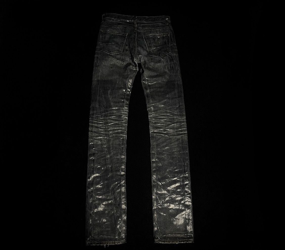 Dior × Hedi Slimane × Yves Saint Laurent AW03 DIOR BLUE “LUSTER” WAX DENIM Size US 29 - 5 Thumbnail