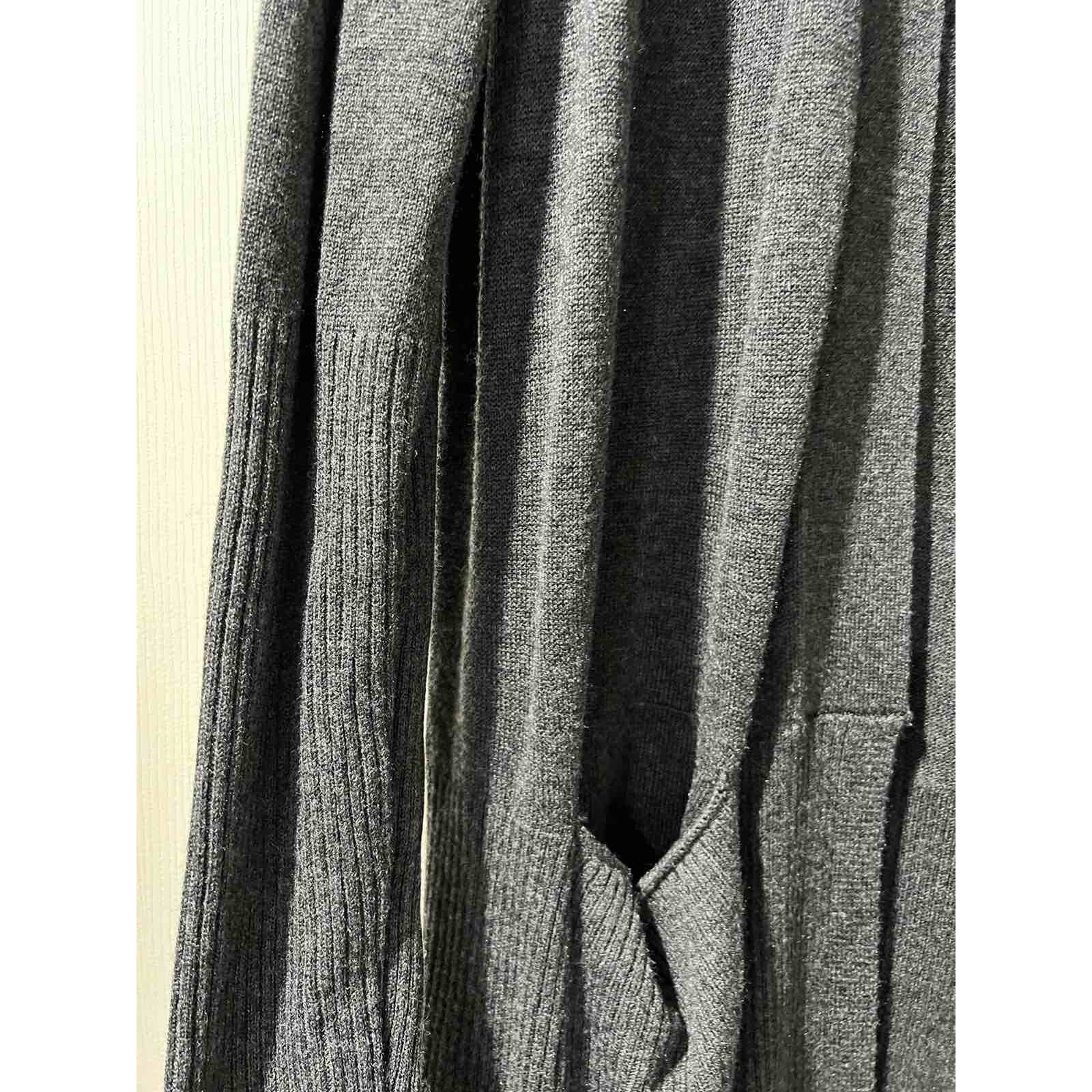 Magaschoni Magaschoni Cashmere Front Cardigan long Gray Size S A001379 Size S / US 4 / IT 40 - 3 Thumbnail