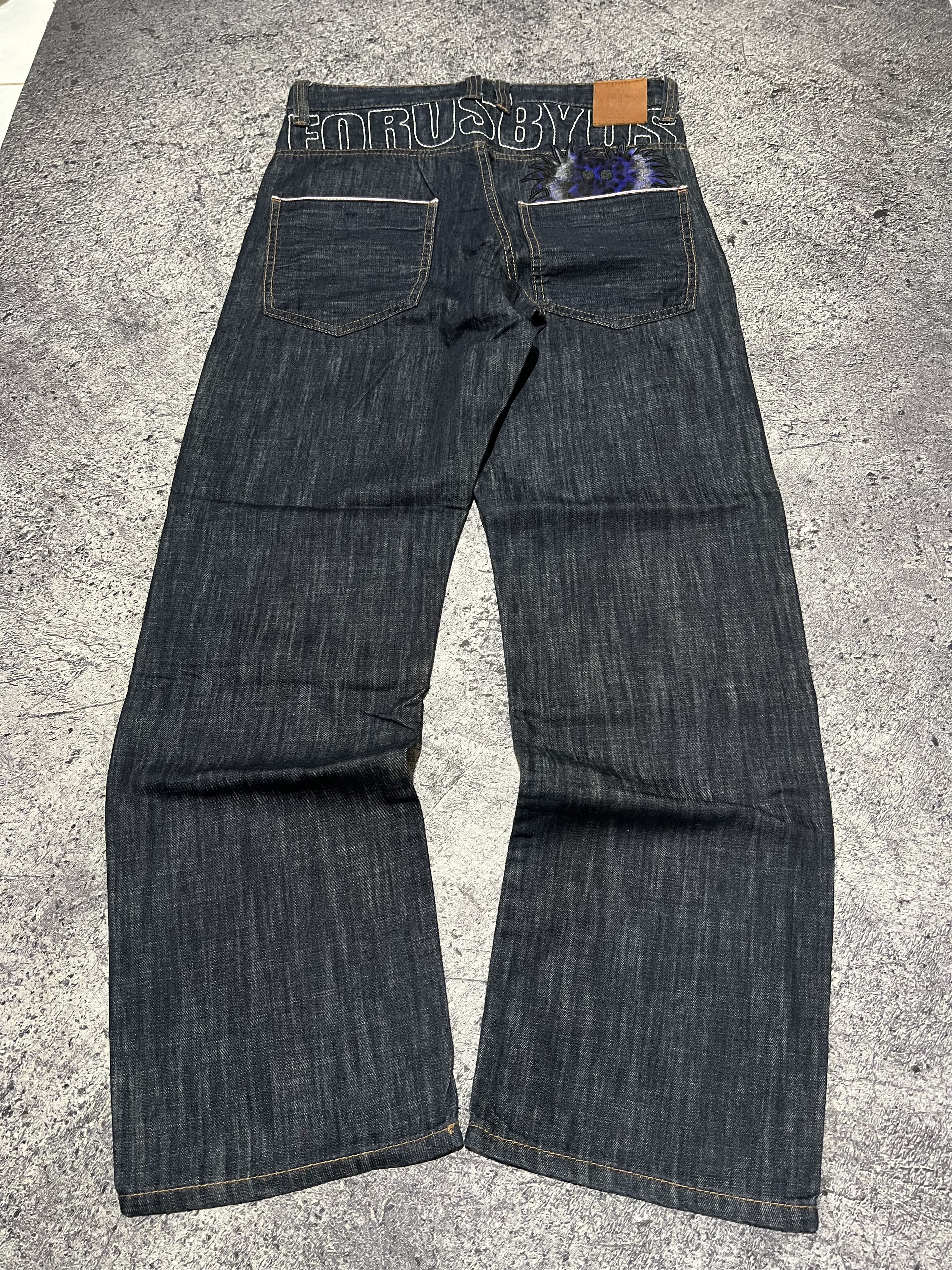Fubu 2000s Archival Fubu Poem Jeans y2k Ifsixwasnine Size US 31 - 1 Thumbnail