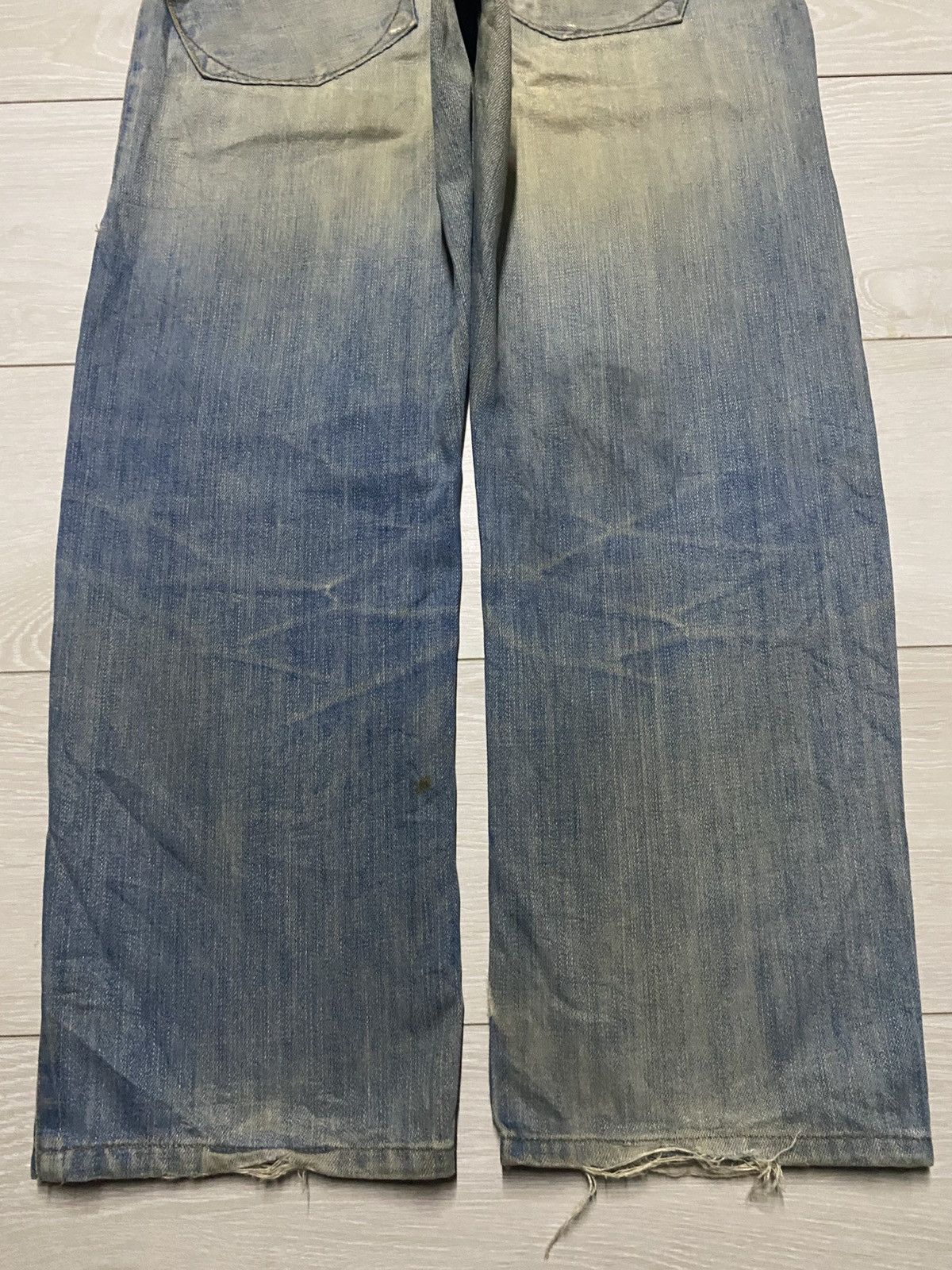 Volcom Vintae Volcom Crazy Mud Wash Distressed Baggy Jeans Size US 31 - 6 Thumbnail