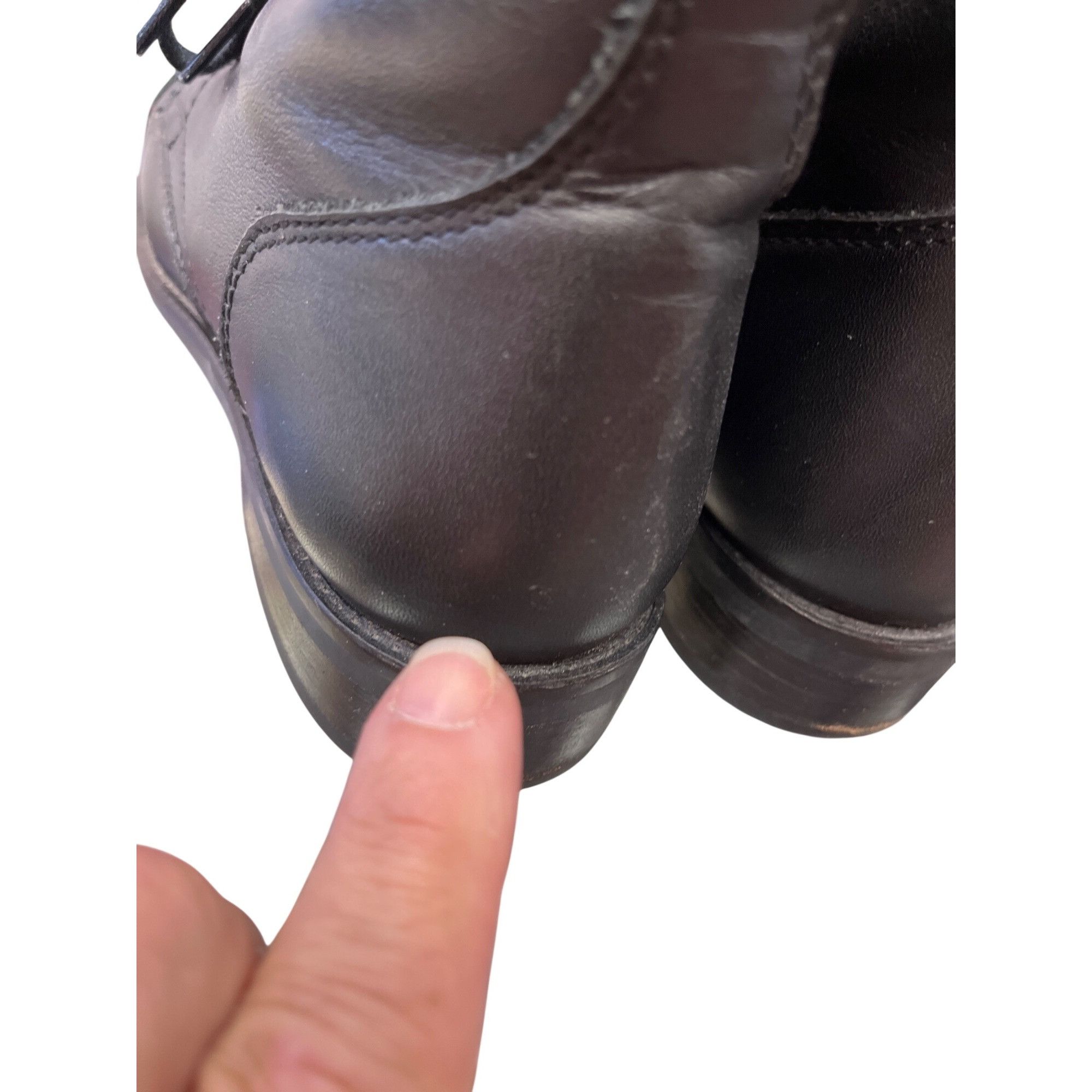 Other Thurday Boot Co. Wms black leather hand crafted ankle boots Size US 6.5 / IT 36.5 - 20 Thumbnail