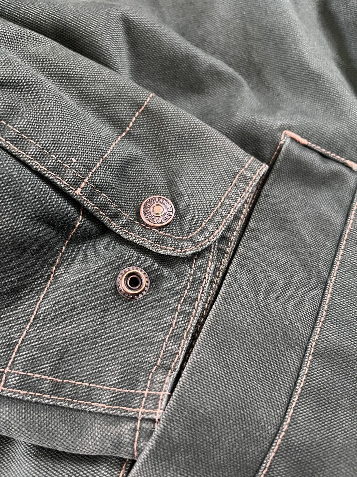 Levi's Levis Mens Very Heavy Coat Large Vintage Outer Green Inside Size US L / EU 52-54 / 3 - 7 Thumbnail