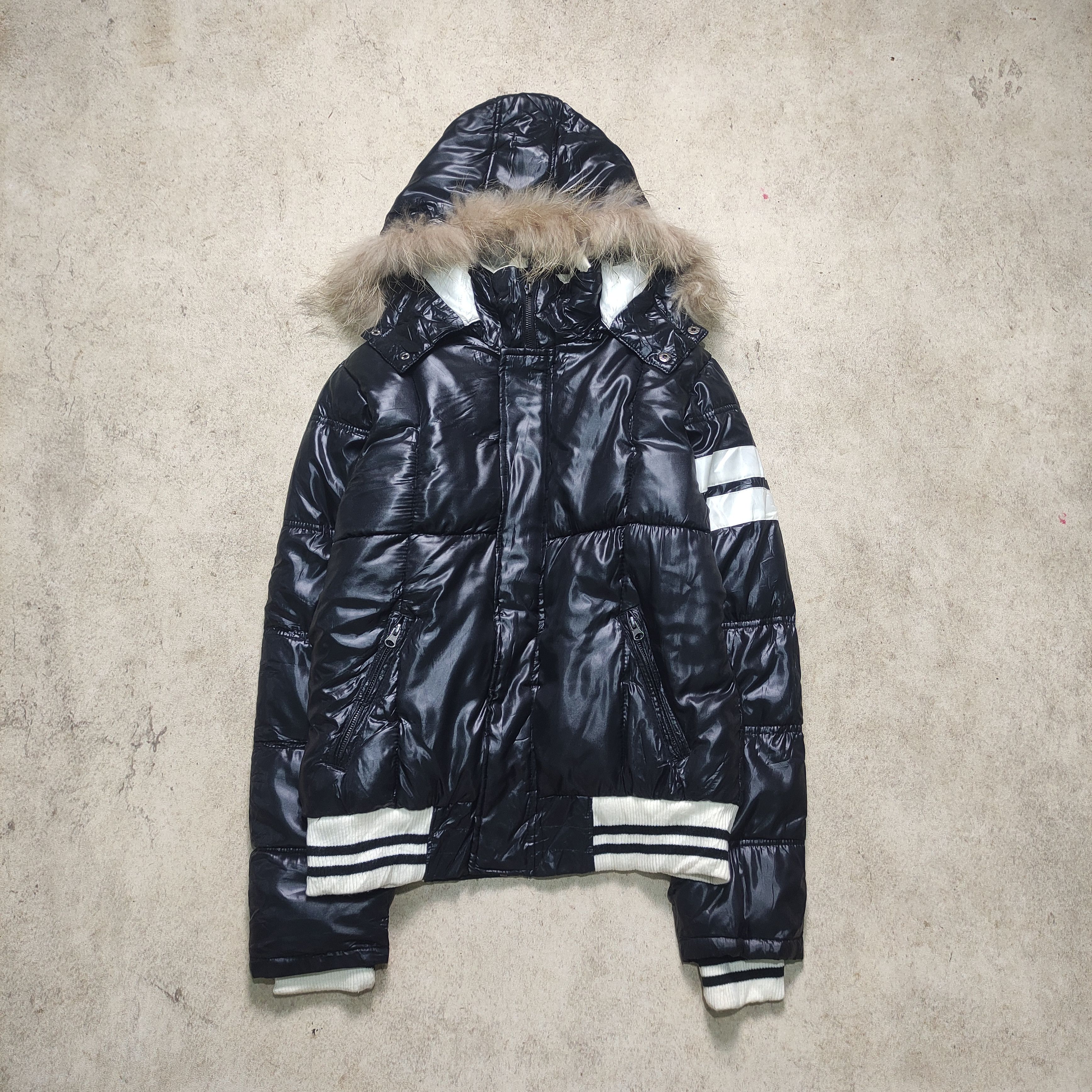 If Six Was Nine Six Star Fur Puffer Jacket - Vkei Japanese Brand 2000s Size US M / EU 48-50 / 2 - 2 Thumbnail