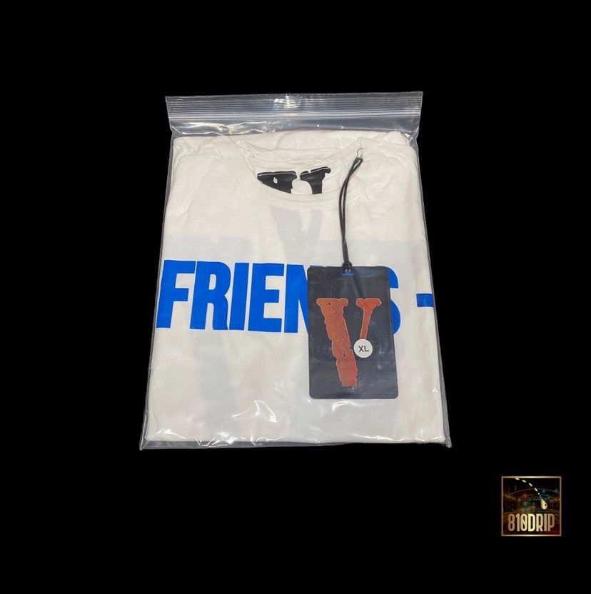 Vlone Vlone Blue Friends Tee White (XL) Size US XL / EU 56 / 4 - 3 Thumbnail