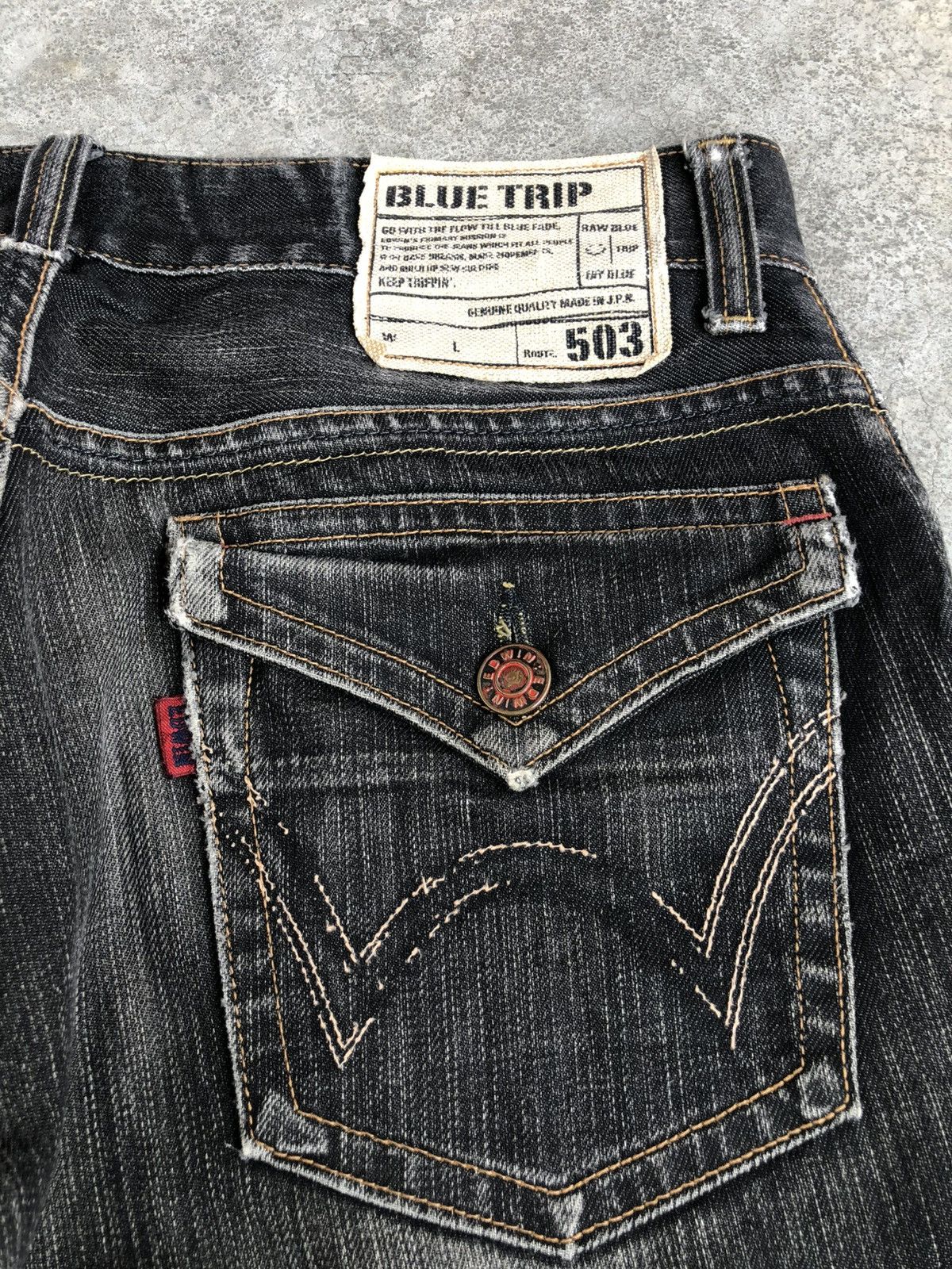 If Six Was Nine Japanese Edwin Flared Jeans Distressed Jeans Size US 32 / EU 48 - 18 Thumbnail