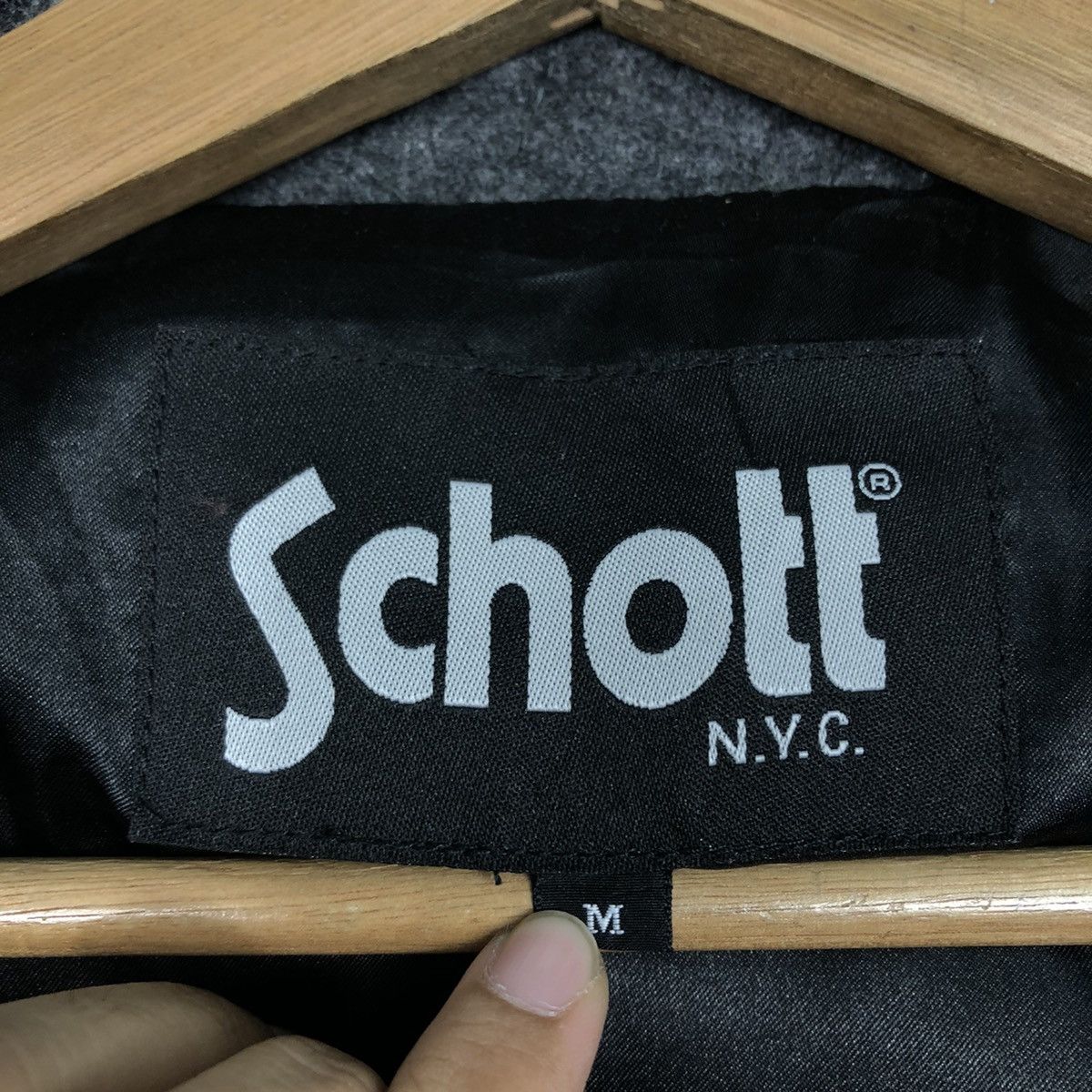 Schott × Vintage 📌Vintage Biker Puffer Vest Jacket Schott N.Y.C Size US M / EU 48-50 / 2 - 16 Thumbnail