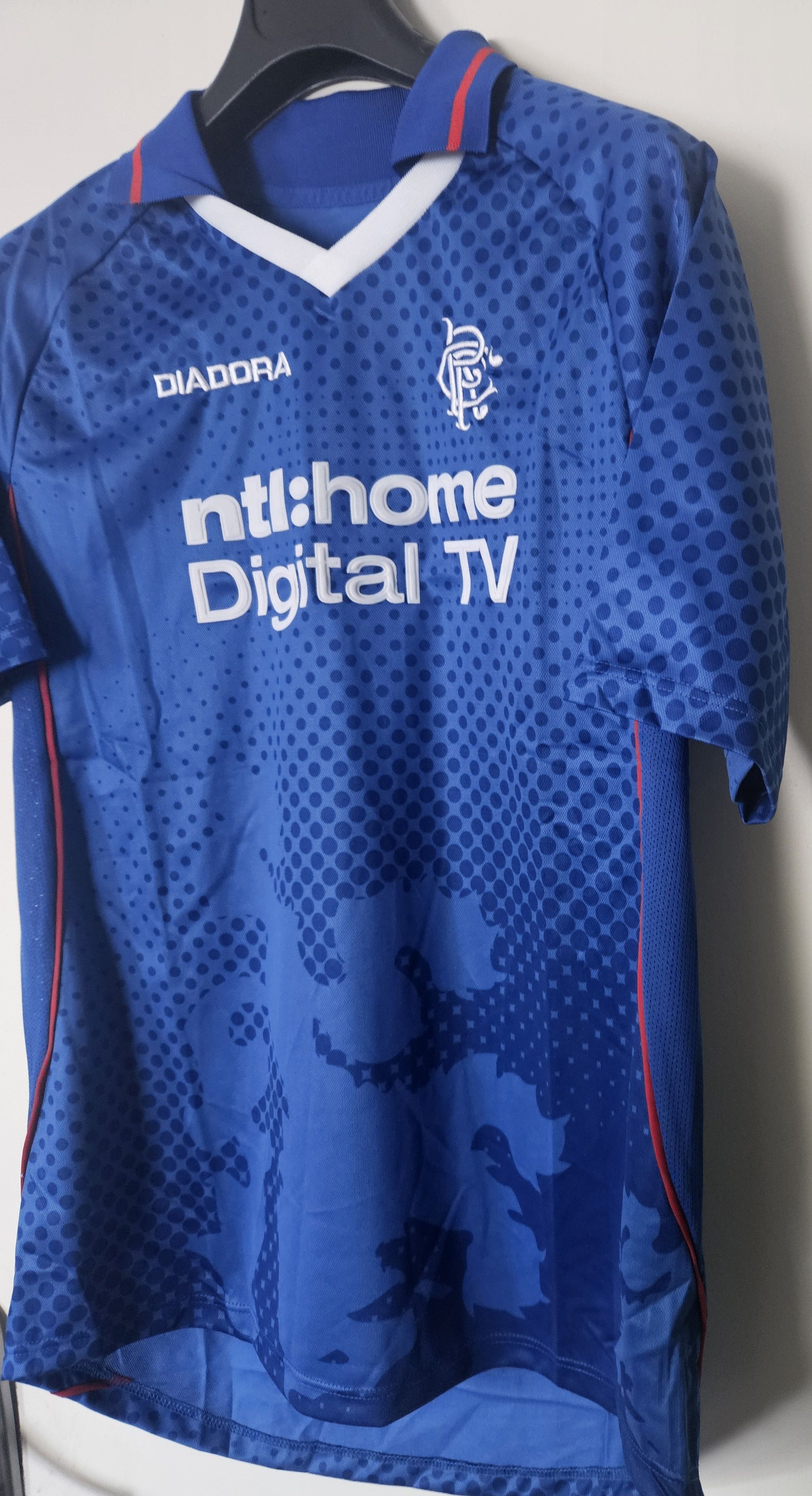 Other Caniggia 7 Glasgow Rangers 2002–03 Vintage Soccer Trikot Size US L / EU 52-54 / 3 - 4 Thumbnail