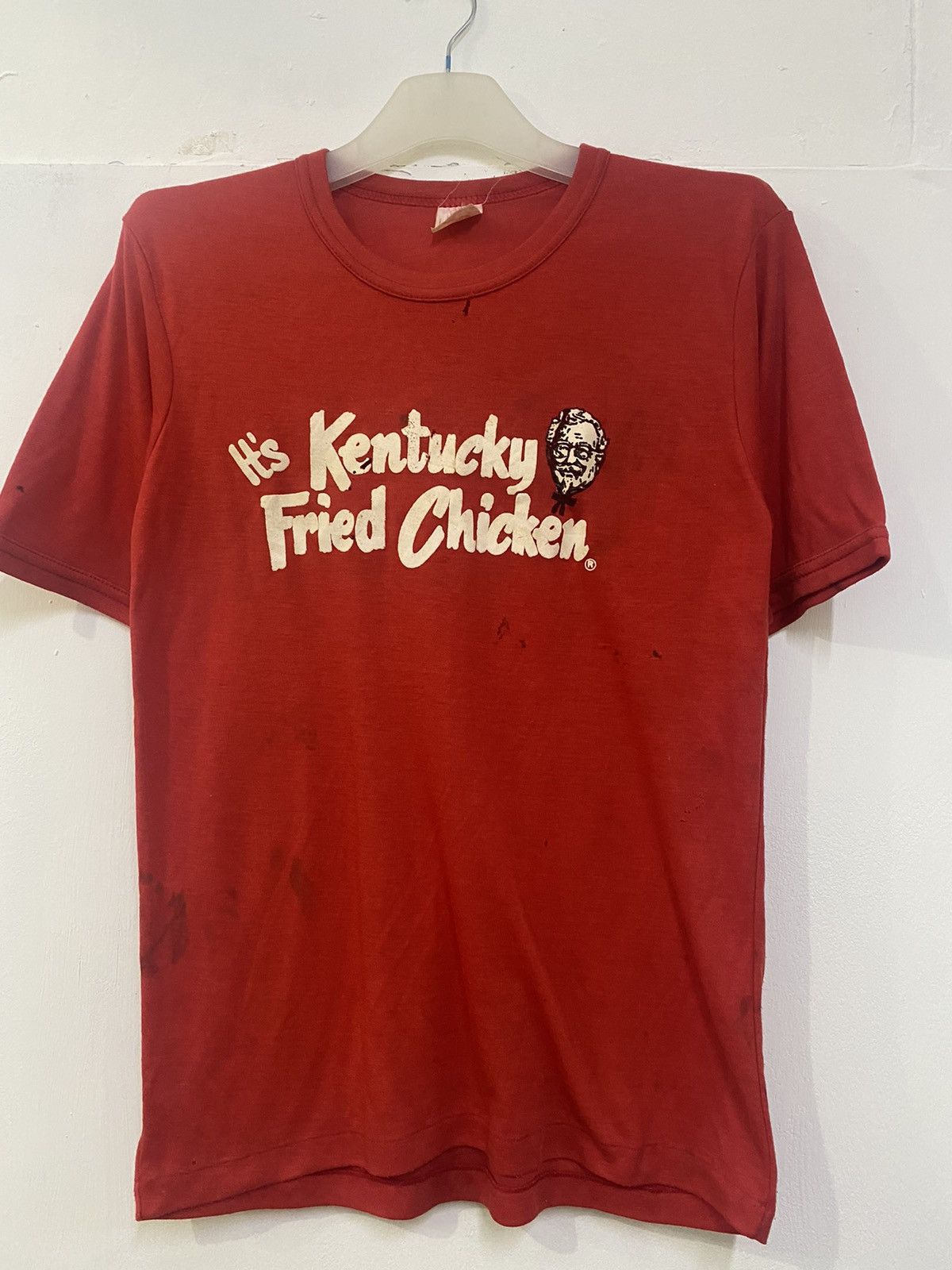 Vintage 💥OFFER PRICE💥VINTAGE 80s THRASHED KFC ITS FINGER LICKIN GOOD Size US M / EU 48-50 / 2 - 1 Thumbnail