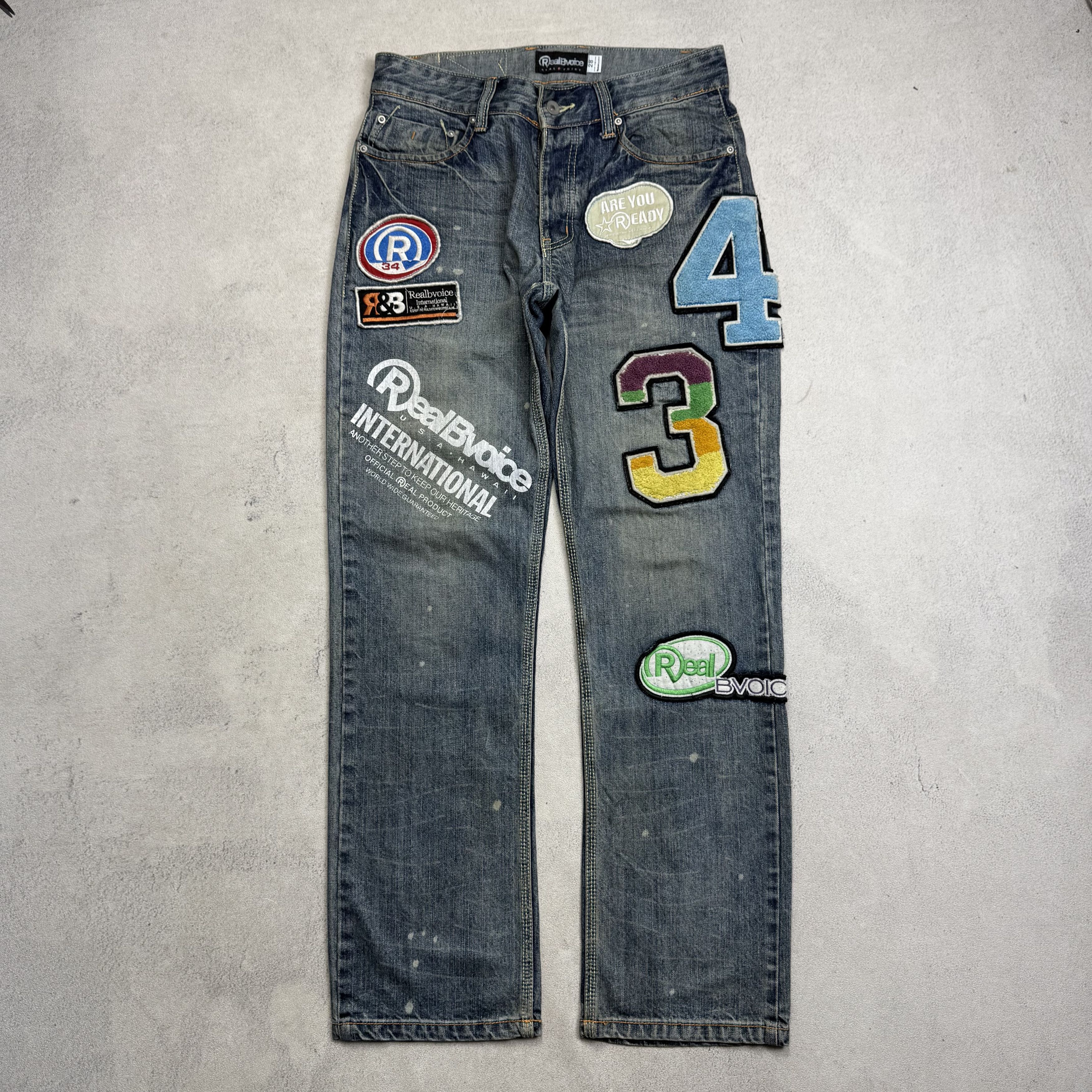 Vintage Real B Voice Patch Work Denim Size US 28 / EU 44 - 1 Thumbnail