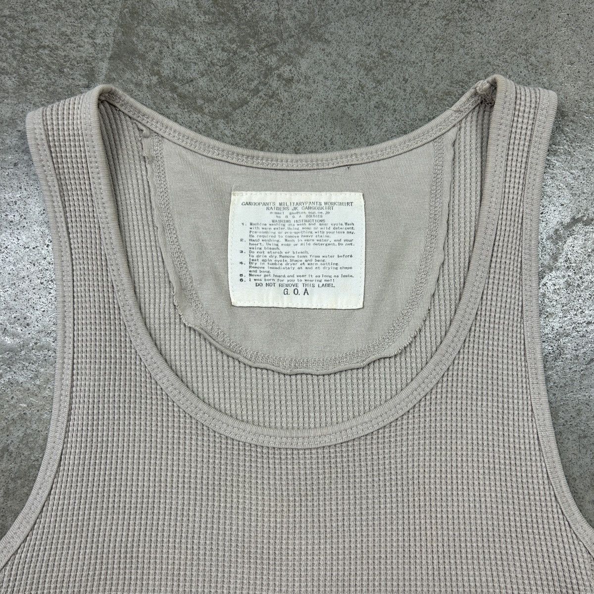 Japanese Brand g.o.a japan sleeveless military top Size US M / EU 48-50 / 2 - 8 Thumbnail