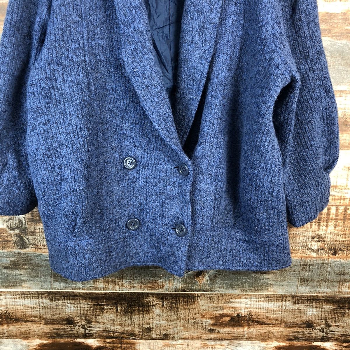 Japanese Brand Japanese Brand Blue indigo knitwear cardigan #A2461 Size US L / EU 52-54 / 3 - 6 Thumbnail