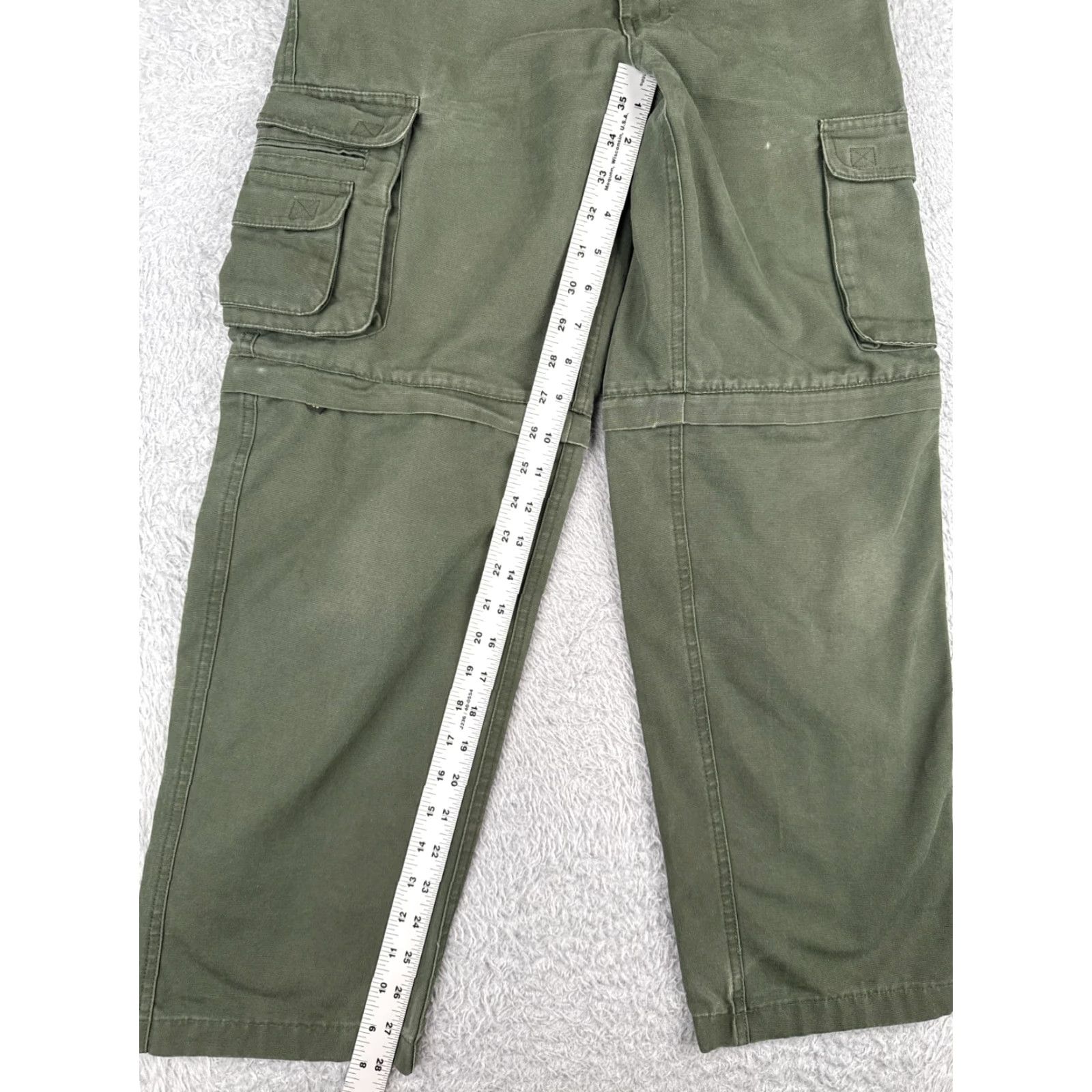 Vintage VINTAGE Boy Scouts Pants Adult 42 Green Cargo Convertible Uniform Cotton Blend 42x28 Mens Size US 42 / EU 58 - 7 Thumbnail