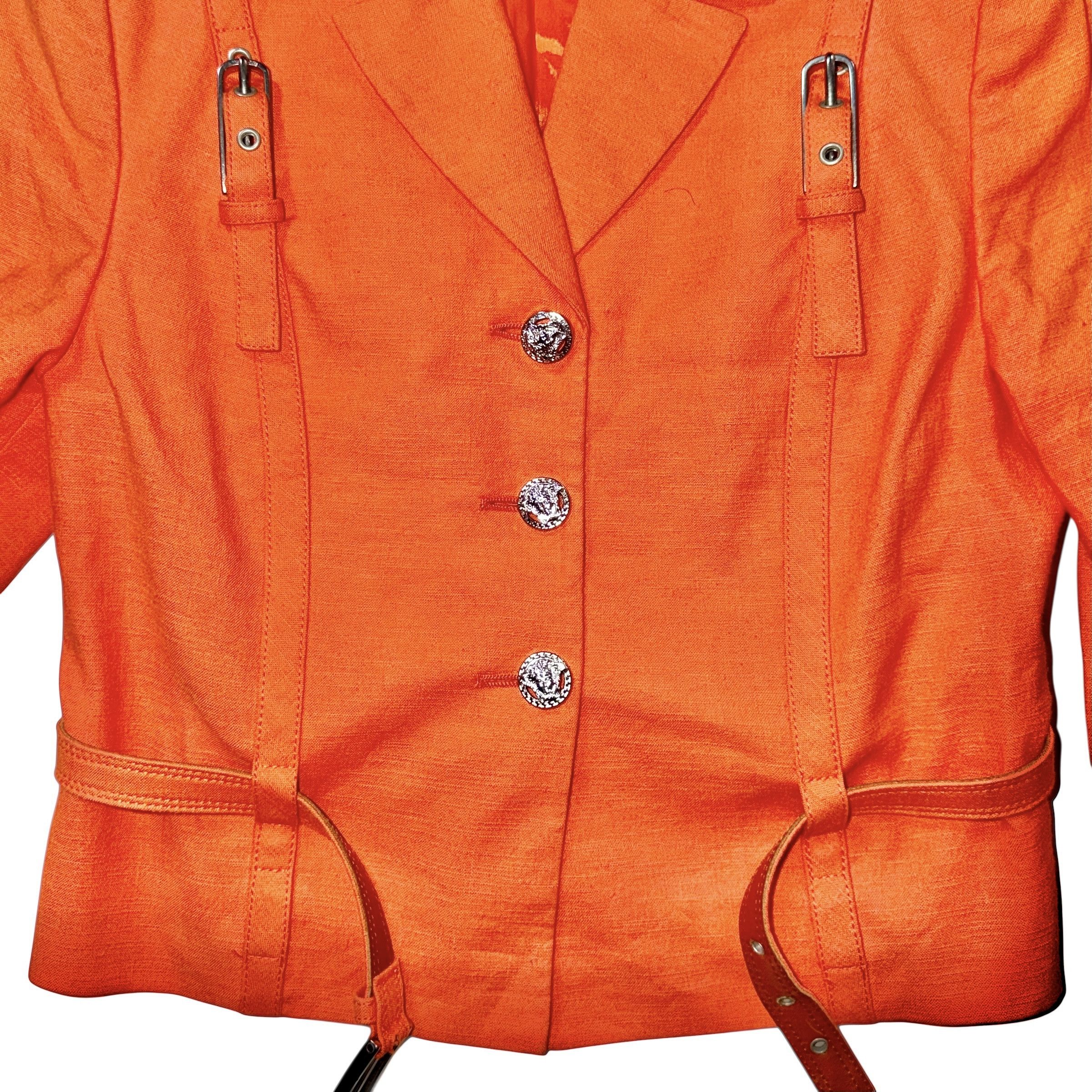 Versace GIANNI VERSACE VINTAGE BONDAGE JACKET Size S / US 4 / IT 40 - 9 Thumbnail