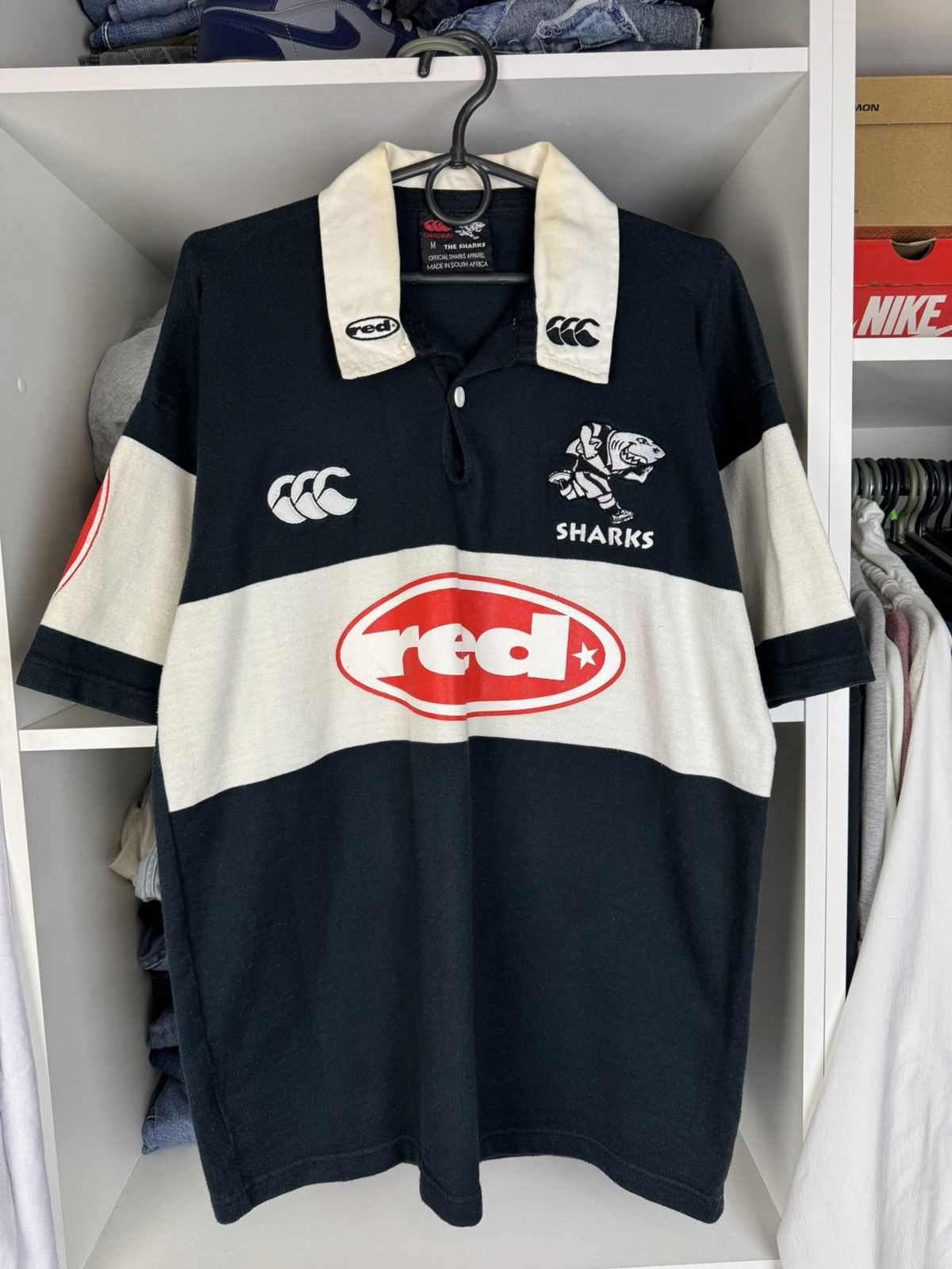 Canterbury of New Zealand Vintage Canterbury The Sharks Rugby Shirt Size US M / EU 48-50 / 2 - 1 Thumbnail