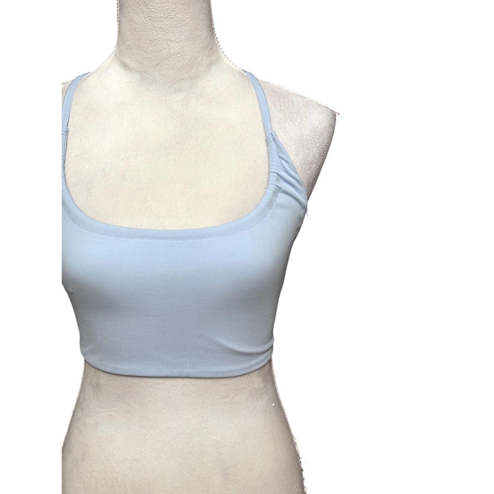 Free People Free People Crop Top 4 Ways Styling Racerback Light Blue S Size S / US 4 / IT 40 - 4 Thumbnail