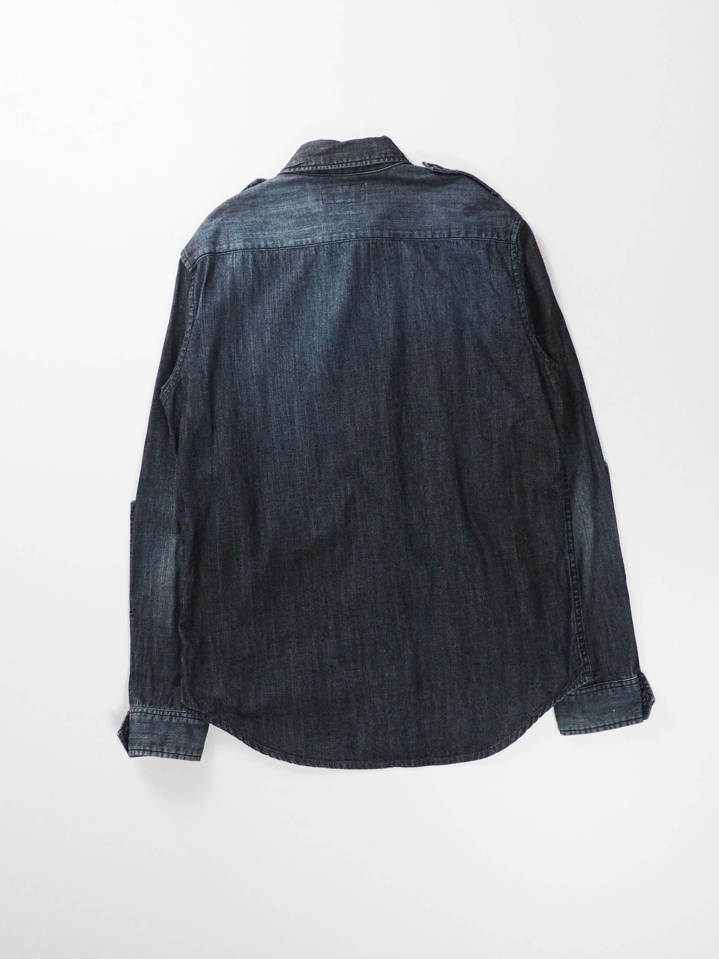 Yohji Yamamoto Yohji Yamamoto Reconstructed Denim Shirt Size US L / EU 52-54 / 3 - 13 Thumbnail