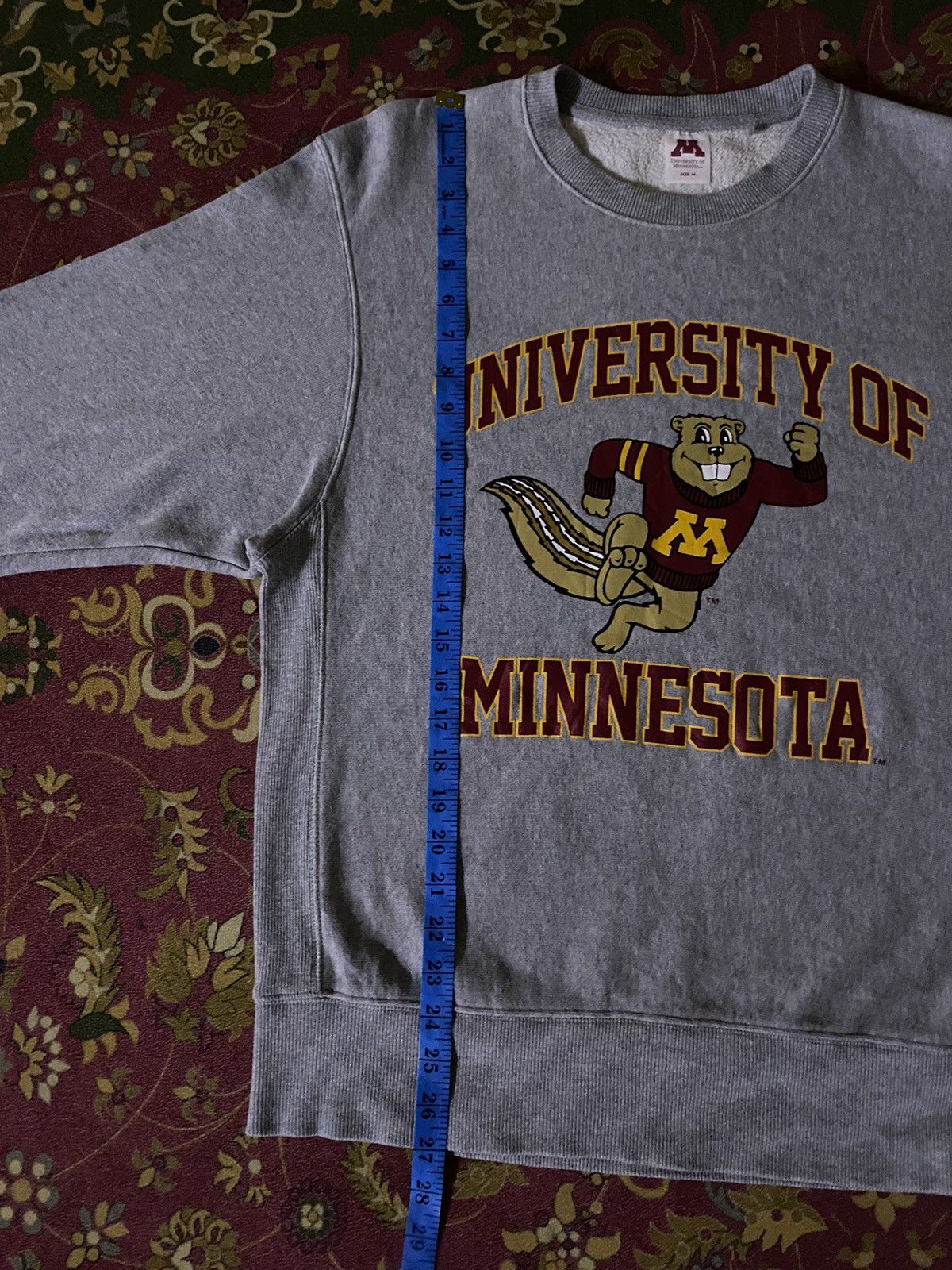 Japanese Brand × Vintage UNIVERSITY OF MINNESOTA X Gu Big Logo Sweatshirt Size US M / EU 48-50 / 2 - 11 Thumbnail