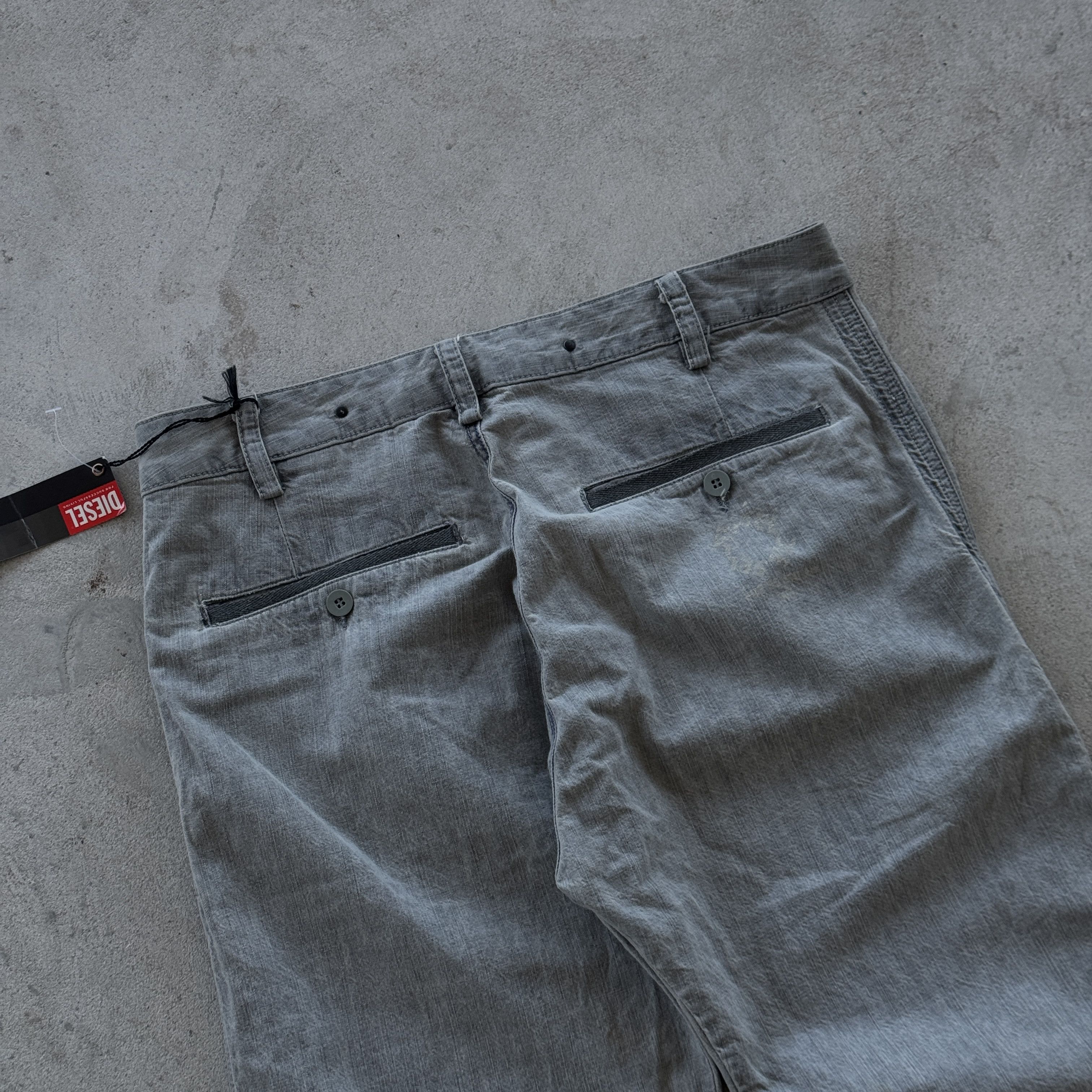 Diesel Vintage Diesel Cotton Pants Streetwear Straight Leg Size US 30 / EU 46 - 4 Thumbnail