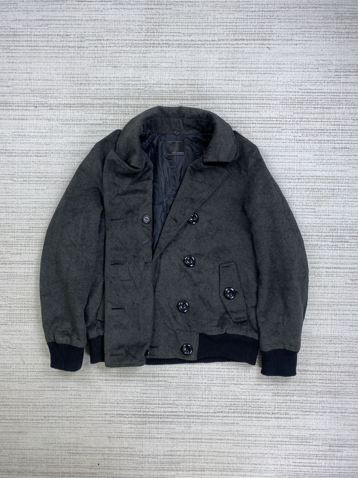 If Six Was Nine × Japanese Brand × Vintage Vintage Sky Bomber Double Collar Punk Bomber Jacket Size US M / EU 48-50 / 2 - 6 Thumbnail