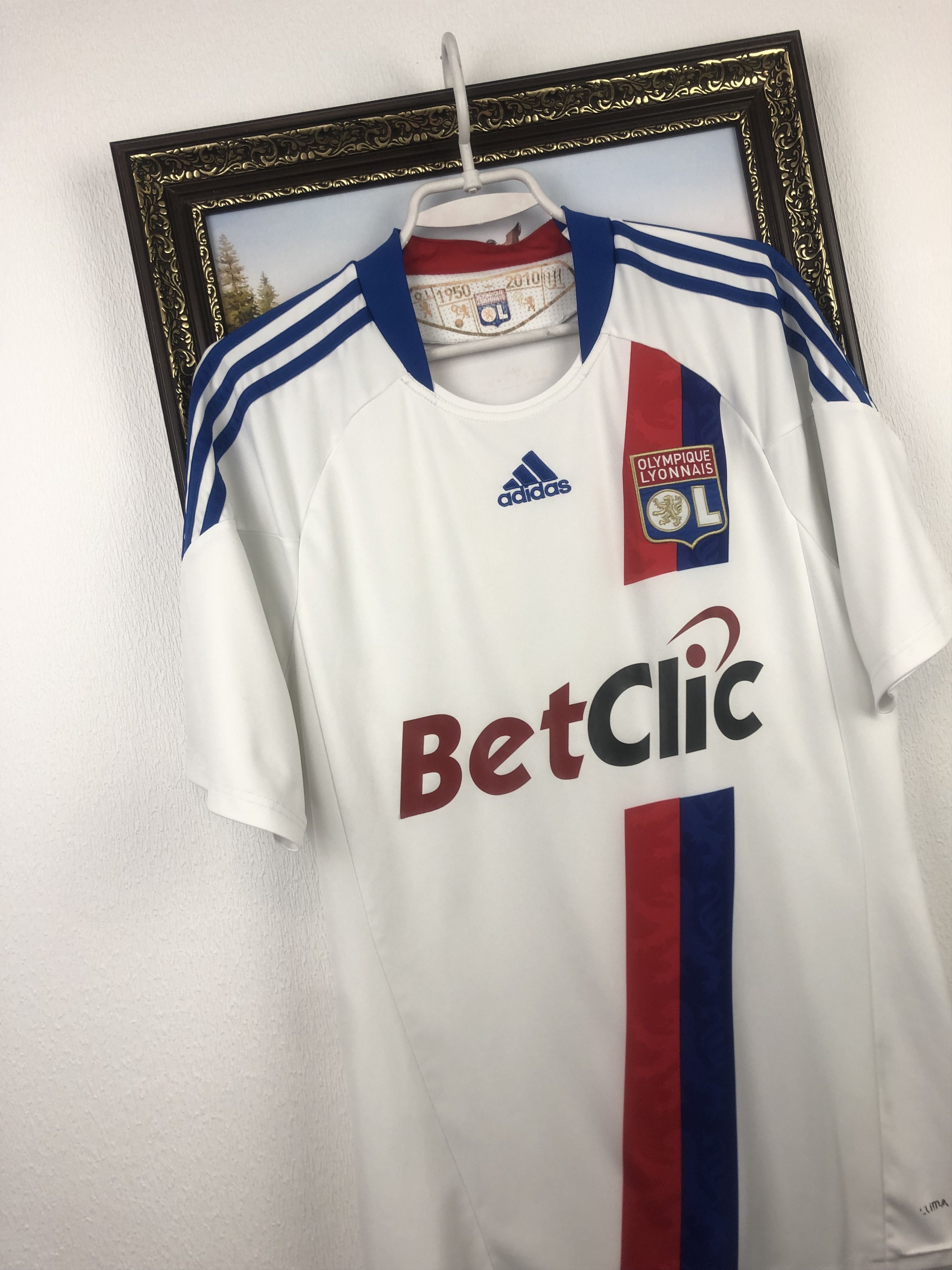 Adidas Olympique Lyonnais football shirt Soccer Jersey Tee Hype Size US S / EU 44-46 / 1 - 3 Thumbnail