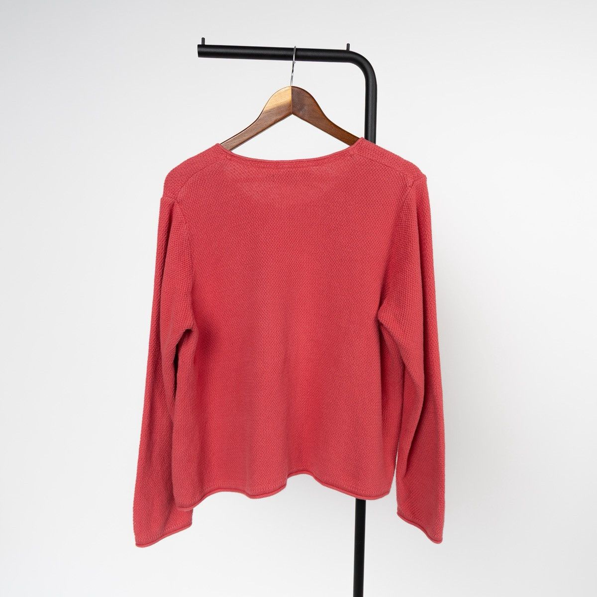 Gudrun Sjoden Gudrun Sjoden Womens Cardigan Knit Coral Button Front Size L / US 10 / IT 46 - 4 Thumbnail