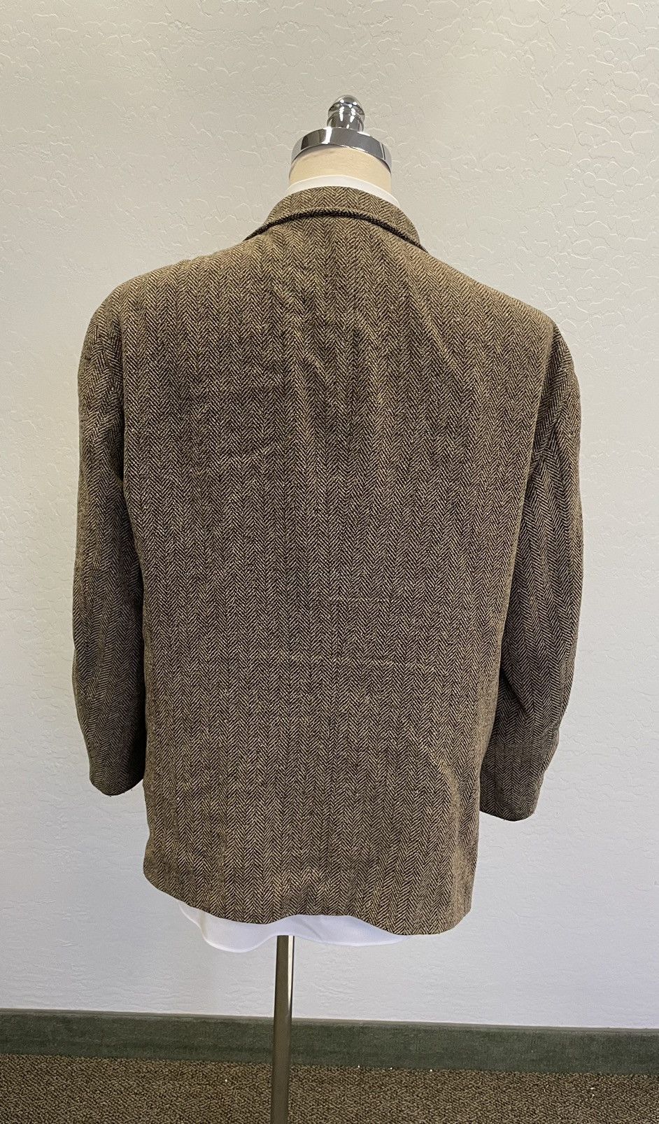 Armani Collezioni × Vintage 3-Button Herringbone Jacket Size 46R - 4 Thumbnail