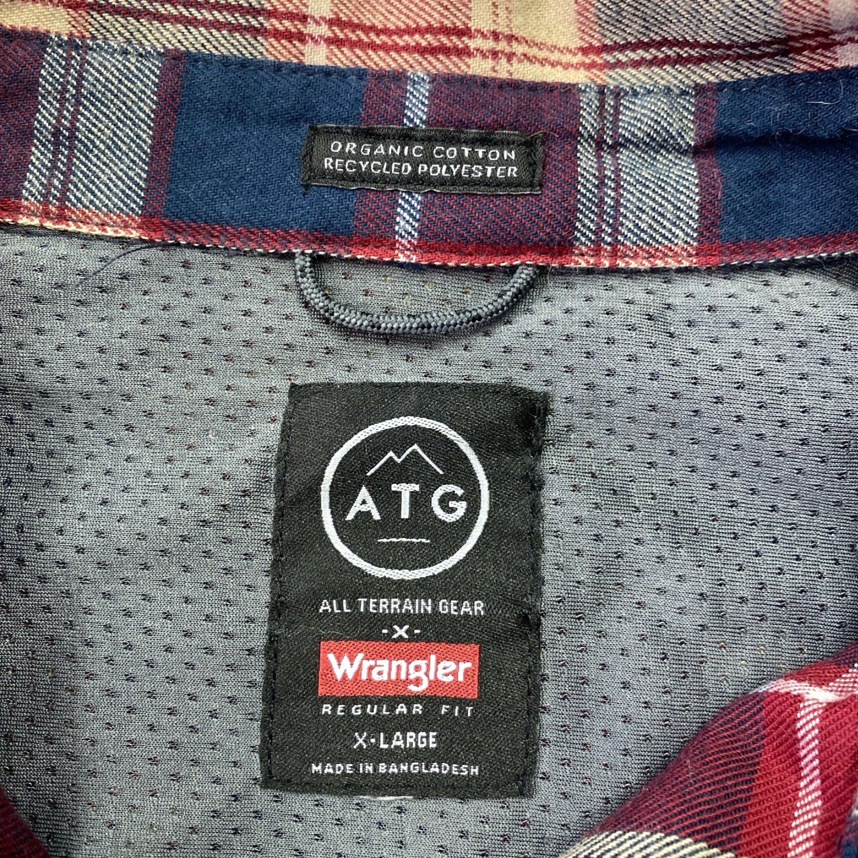 Wrangler Wrangler ATG Shirt Mens Medium Red Plaid Flannel Long Sleeve Button-Up Pocketed Casual Workwear Boys? Size US M / EU 48-50 / 2 - 3 Thumbnail