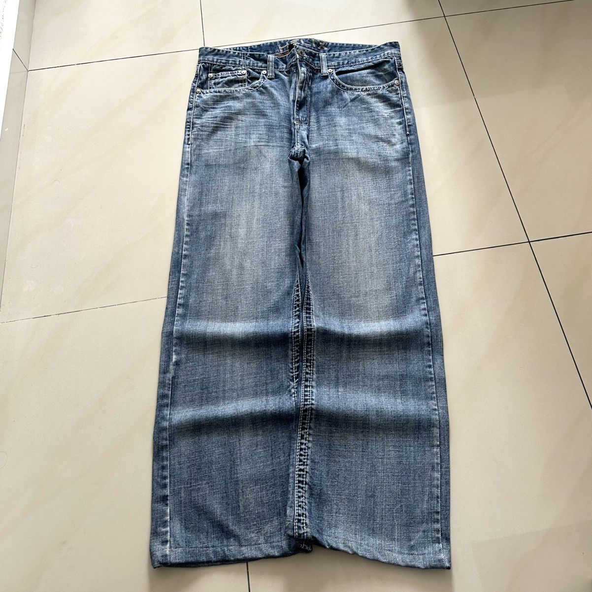 Helix Y2K Helix Jeans Mens Relaxed Boot Wash Baggy Size US 38 / EU 54 - 4 Thumbnail