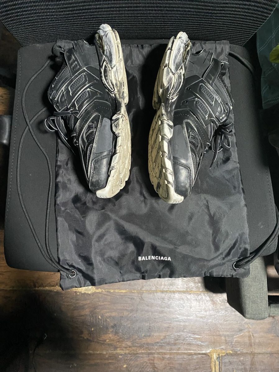 Balenciaga Faded Black Tracks Size US 10 / EU 43 - 3 Thumbnail
