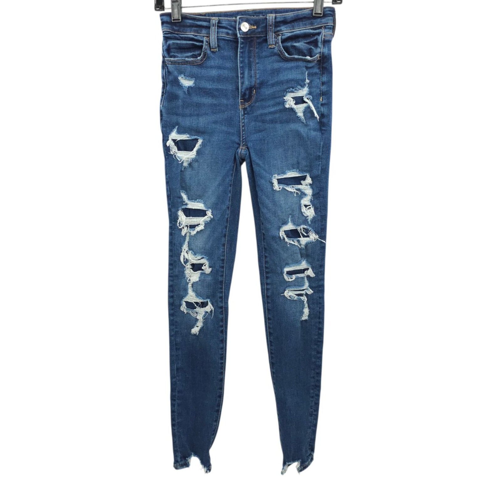 American Eagle Outfitters American Eagle Next Level Stretch Super Hi-Rise Jegging Sz 0 Size 25" / US 0 / IT 36 - 1 Thumbnail