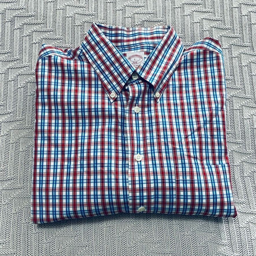 Brooks Brothers Brooks Brothers red and blue plaid button down Size US L / EU 52-54 / 3 - 1 Thumbnail