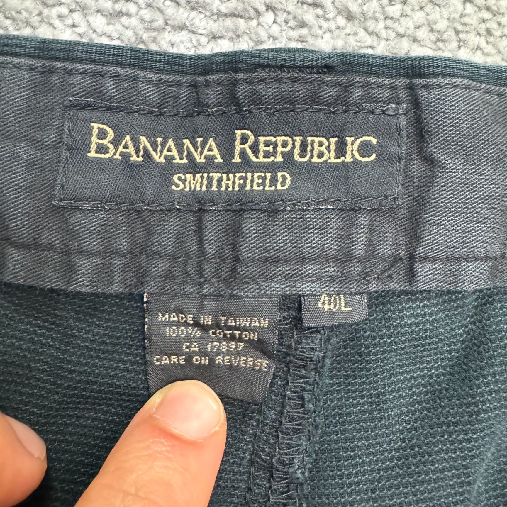 Banana Republic VINTAGE Banana Republic Smithfield Chino Pants Mens 40L Black Regular Fit 31in Inseam 90s Preppy Casual Pants Size US 40 / EU 56 - 5 Thumbnail