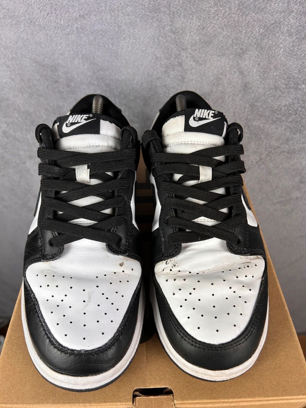 Nike Nike Dunk Low Retro Panda sneakers white black leather Size US 8 / EU 41 - 6 Thumbnail